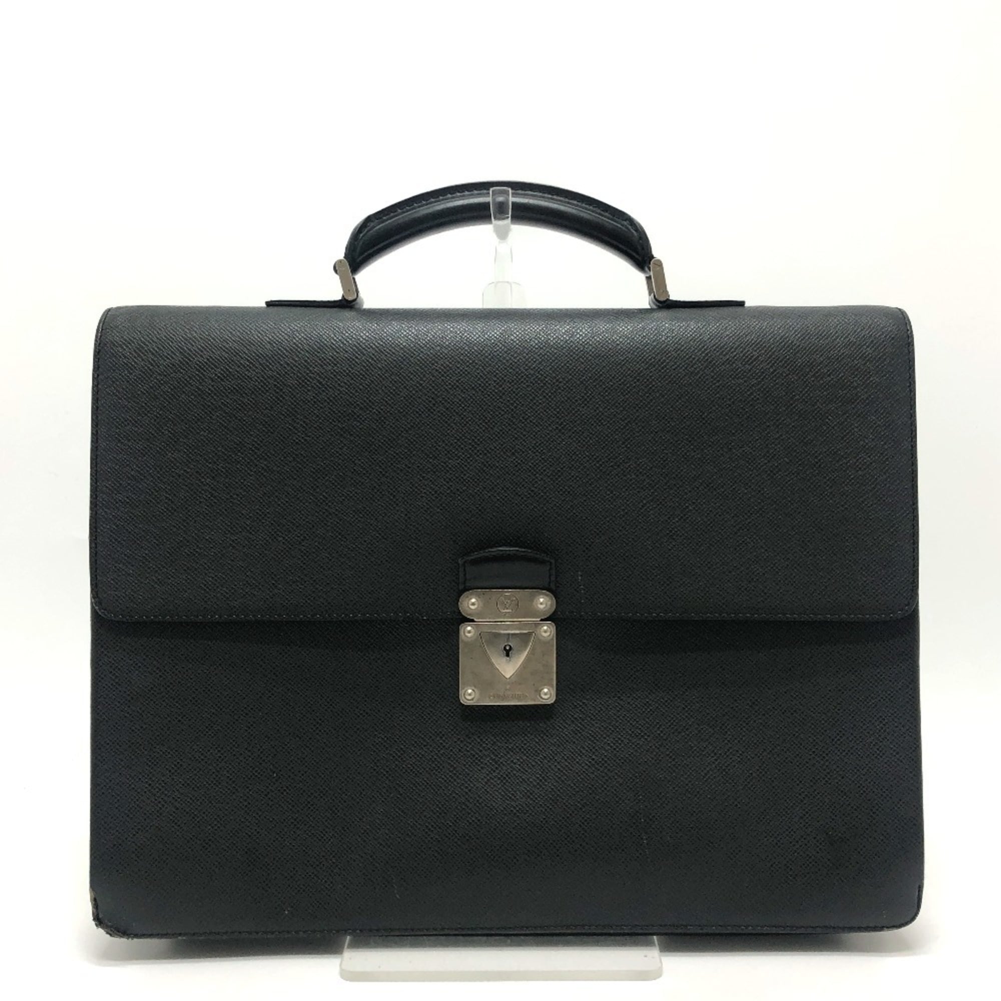 Louis Vuitton Ardoise Black Taiga Leather Briefcase (Pre-Owned)