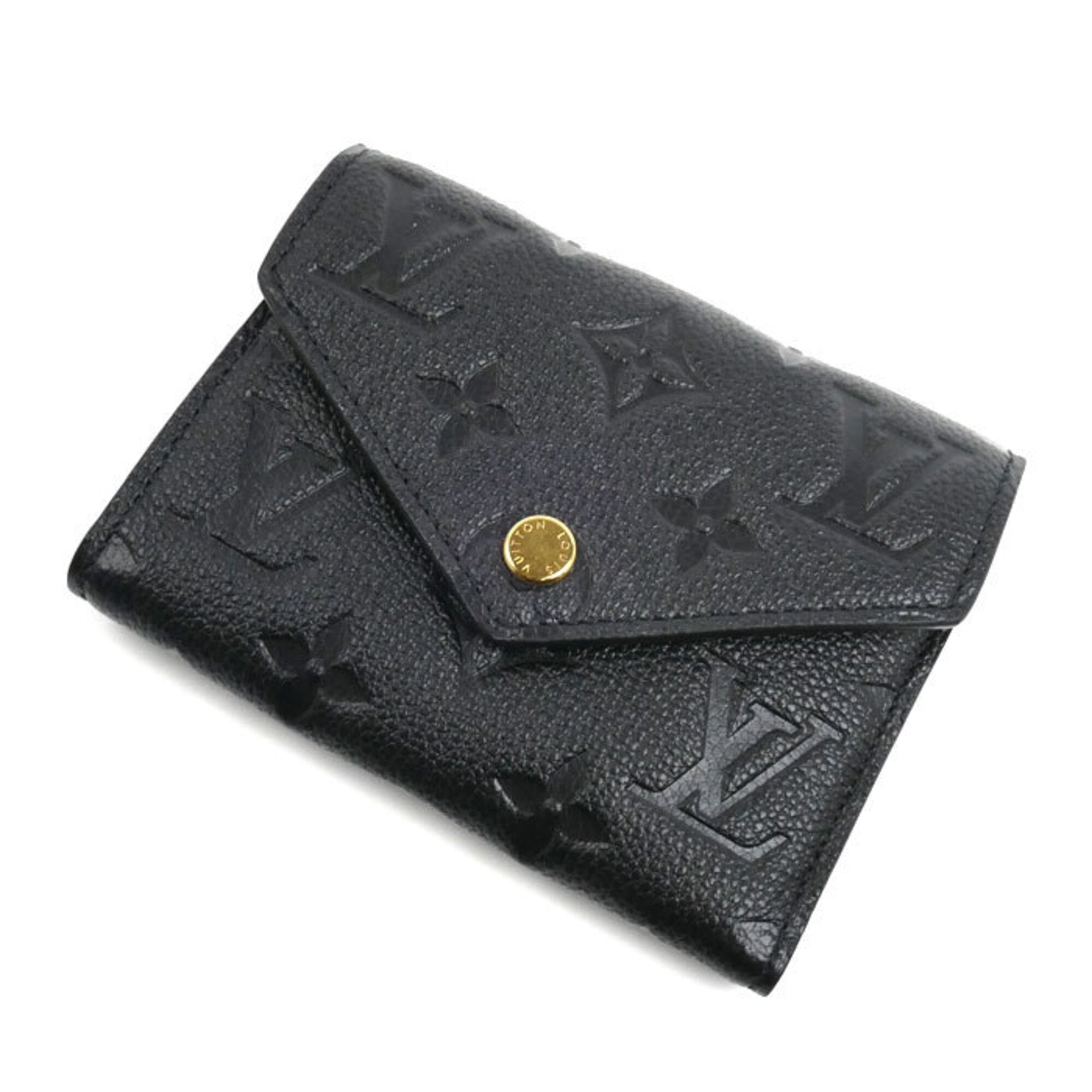 Louis Vuitton Noir Monogram Empreinte Wallet (Tri-Fold) (Pre-Owned)