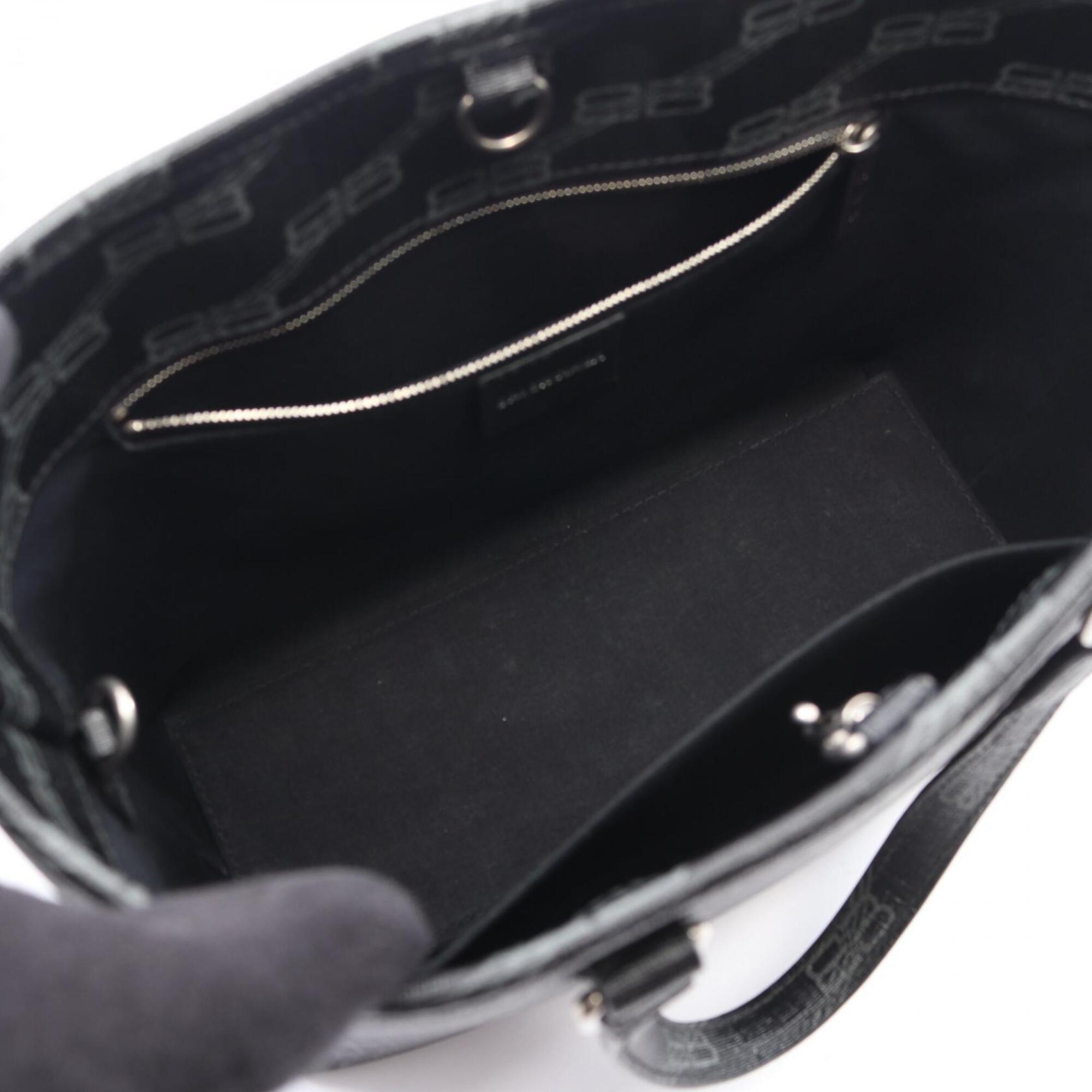 Balenciaga Black Gray Pvc Handbag (Pre-Owned)