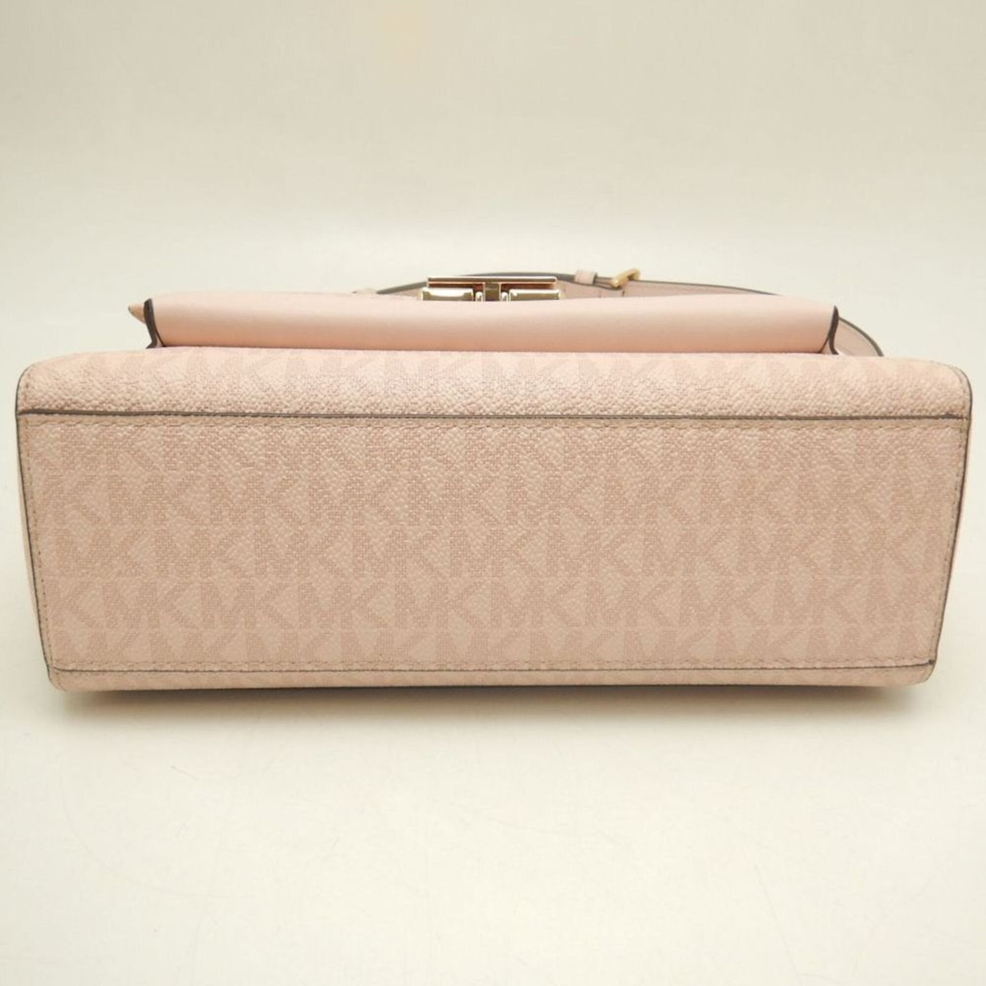 Michael Kors Pink Coated Canvas Shoulder Bag (Pre-Owned)