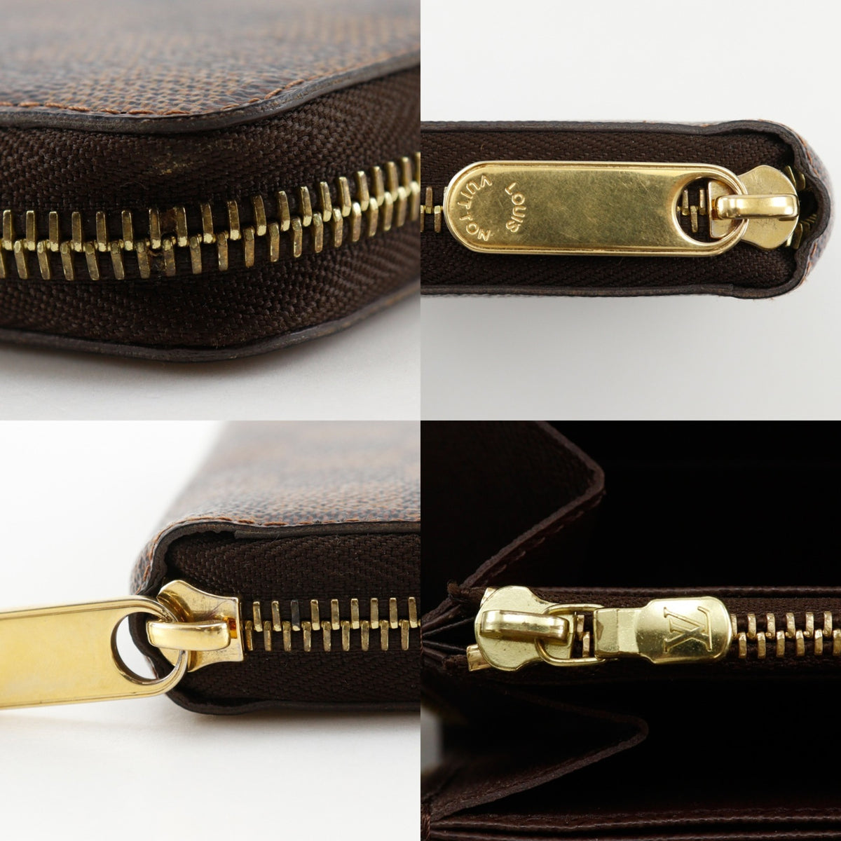 Louis Vuitton Brown Ebene Galle Damier Canvas Long Wallet (Bi-Fold) (Pre-Owned)
