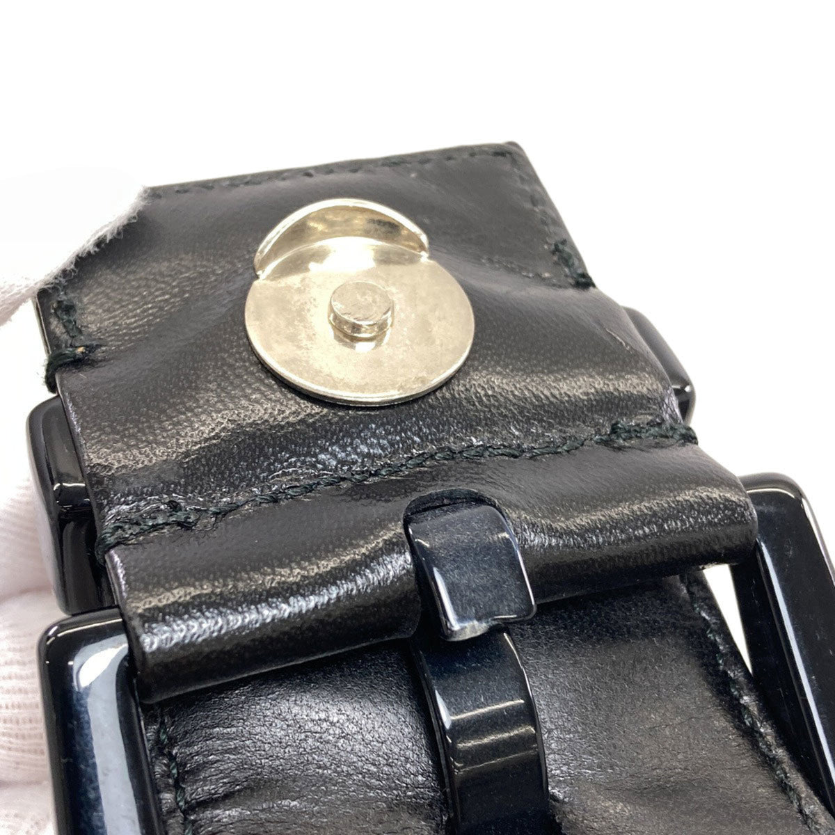 Prada Black Nylon Leather Handbag (Pre-Owned)