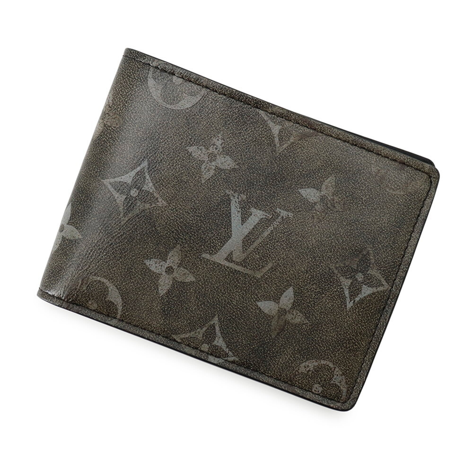 Louis Vuitton Monogram Black Gray Noir Monogram Wallet (Bi-Fold) (Pre-Owned)