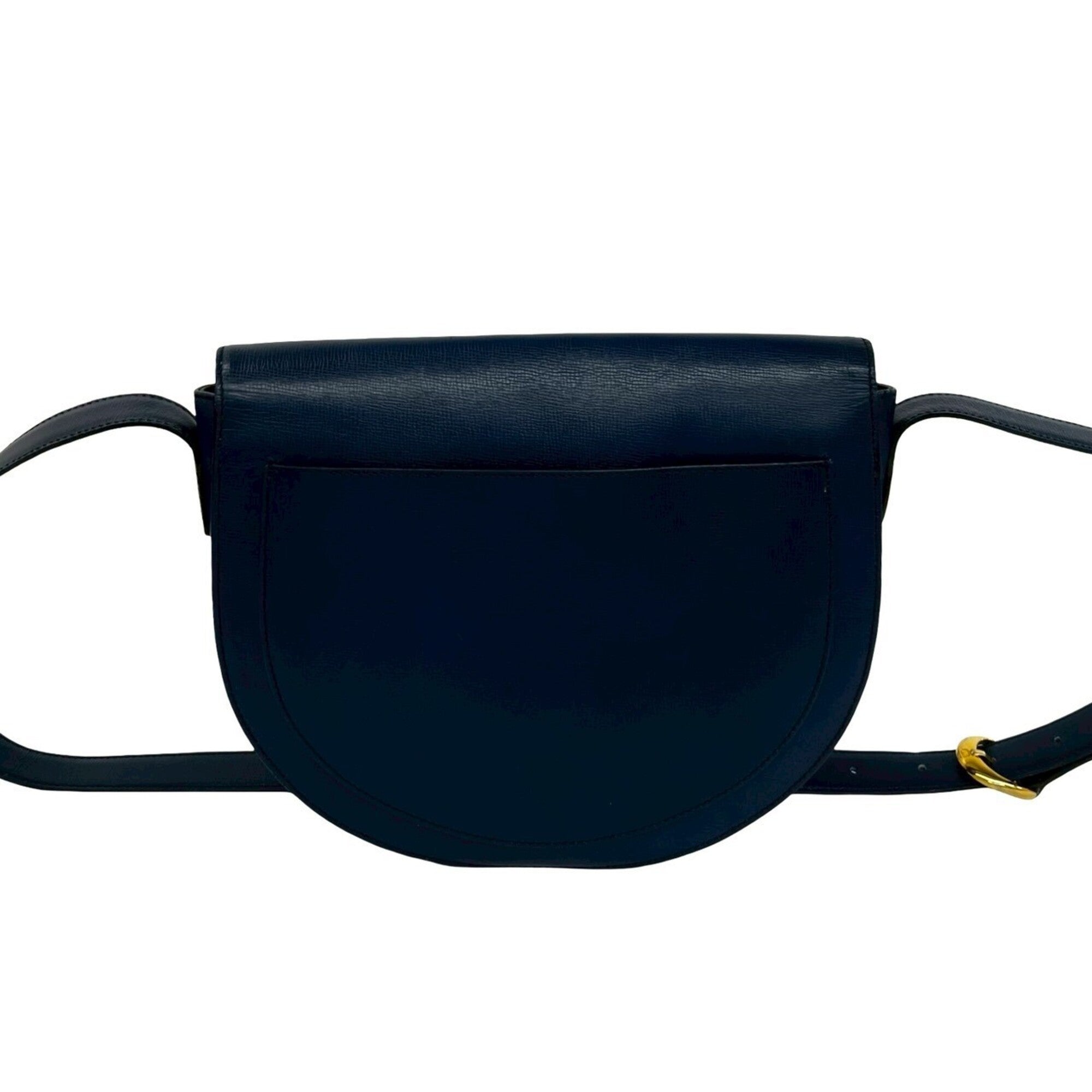 Christian Dior Navy Leather Shoulder Bag (Pre-Owned)