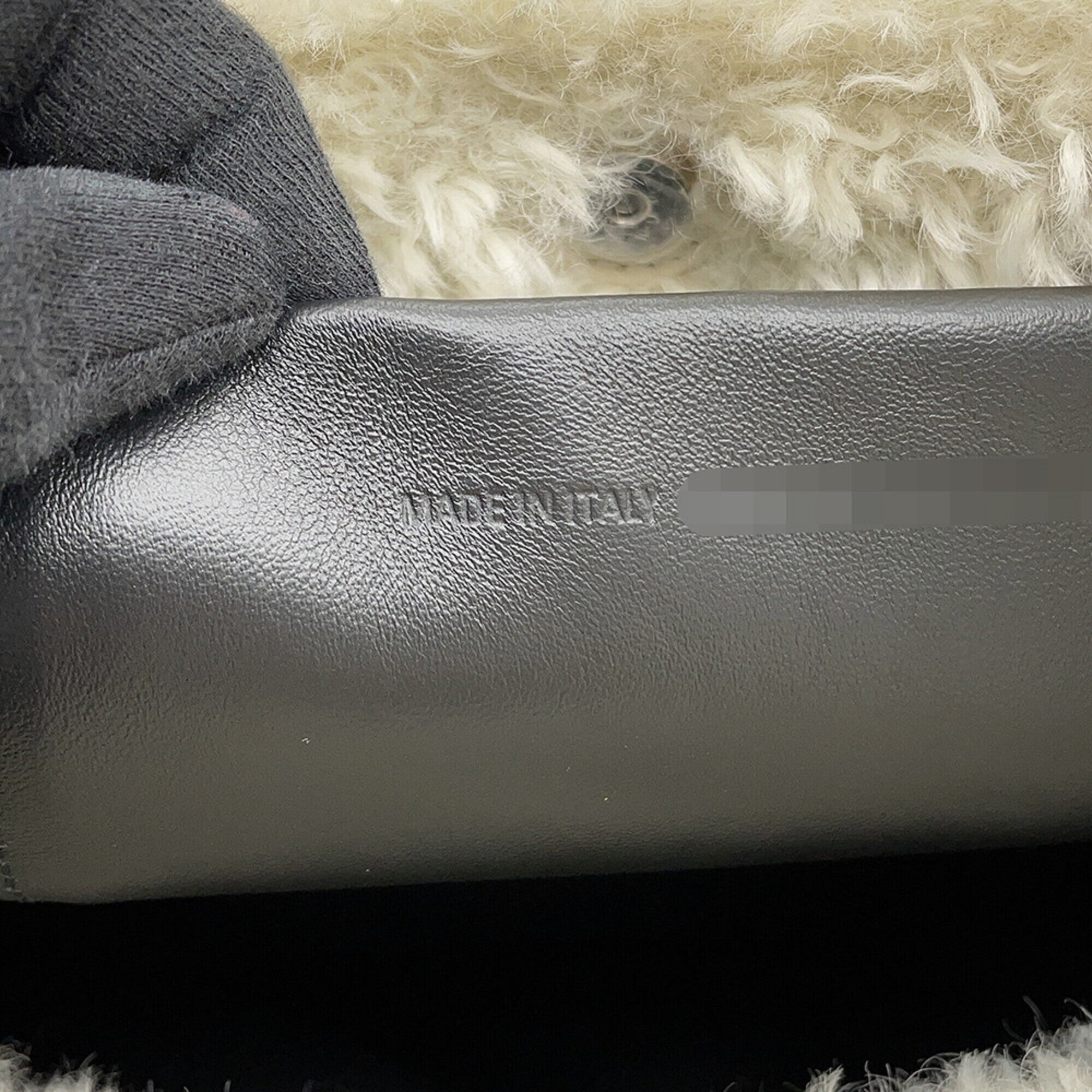 Balenciaga Ivory Fur Leather Handbag Shoulder Bag (Pre-Owned)