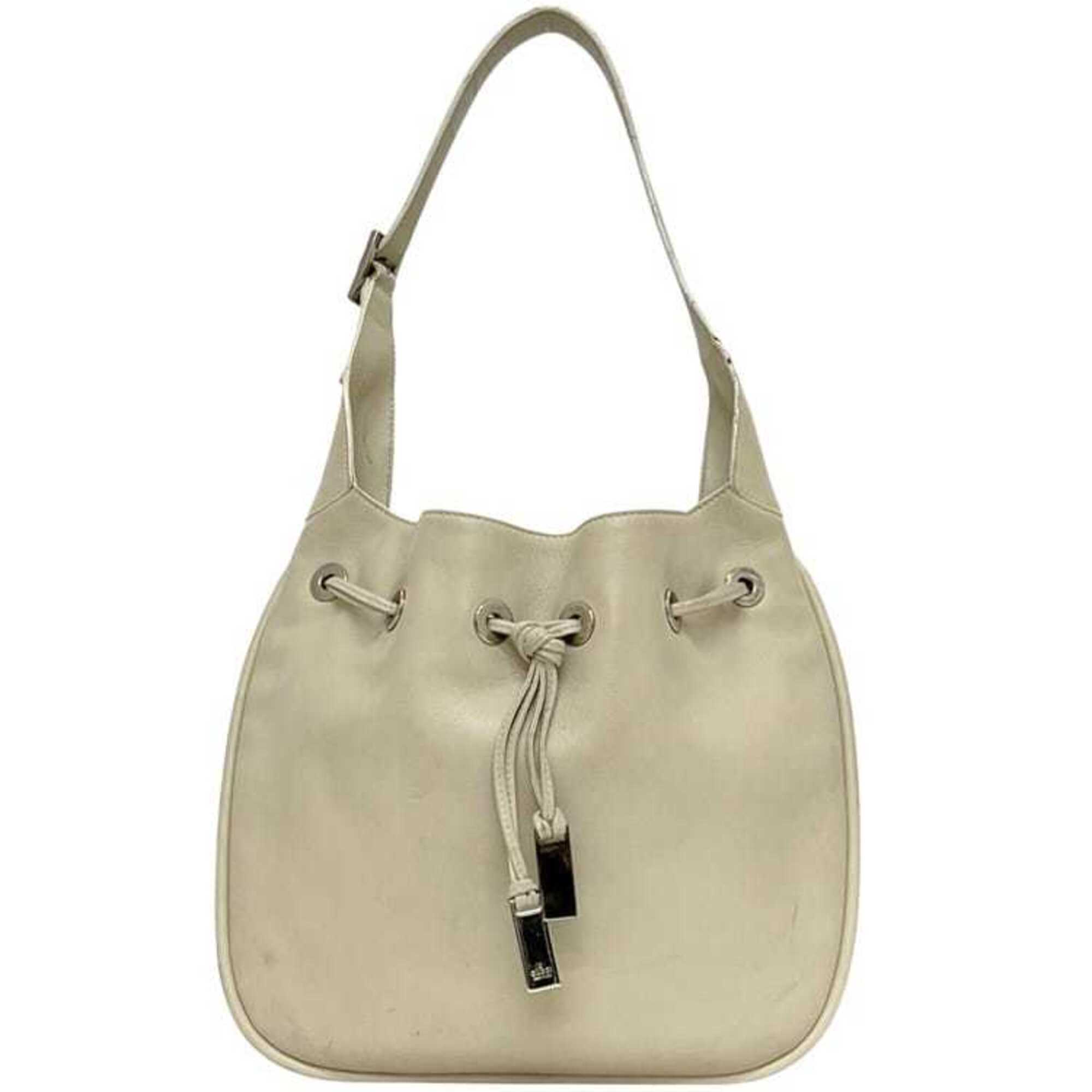 Gucci Ivory Leather Handbag (Pre-Owned)