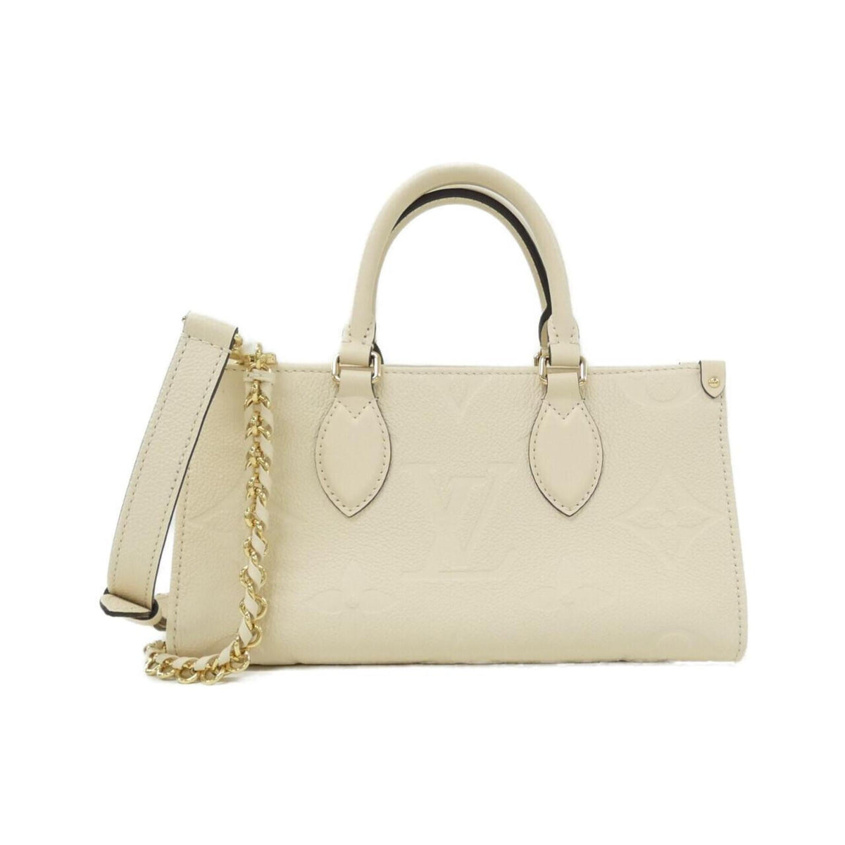 Louis Vuitton Cream Leather Handbag (Pre-Owned)