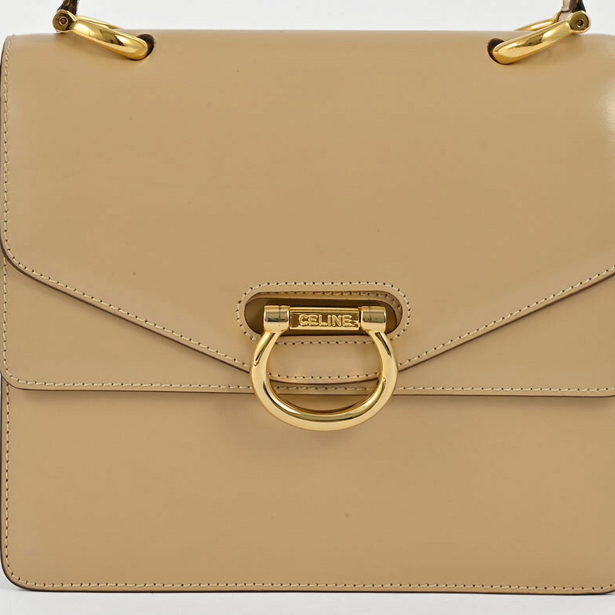Celine Beige Leather Handbag (Pre-Owned)