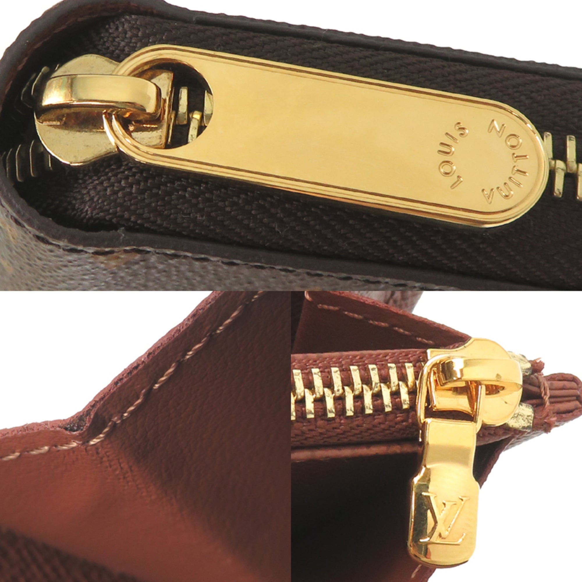 Louis Vuitton Brown Monogram Long Wallet (Bi-Fold) (Pre-Owned)