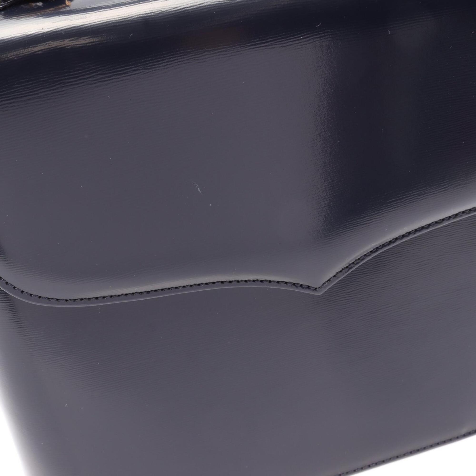 Yves Saint Laurent Navy Leather Handbag (Pre-Owned)