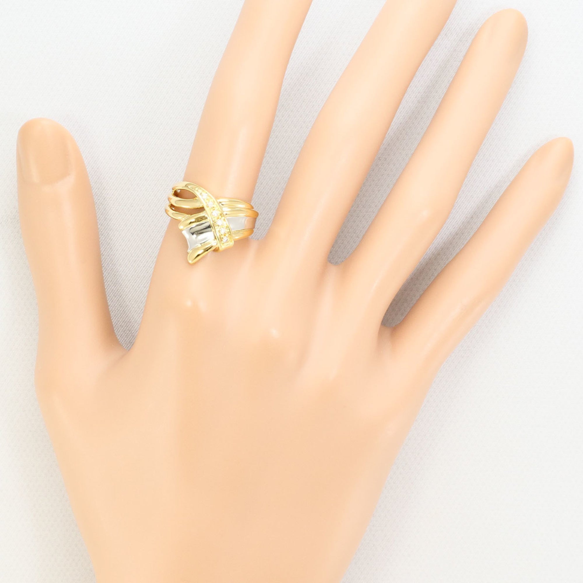 Unbranded Platinum Yellow Gold Yellow Gold (18K) Platinum 850 Band Ring (Pre-Owned)
