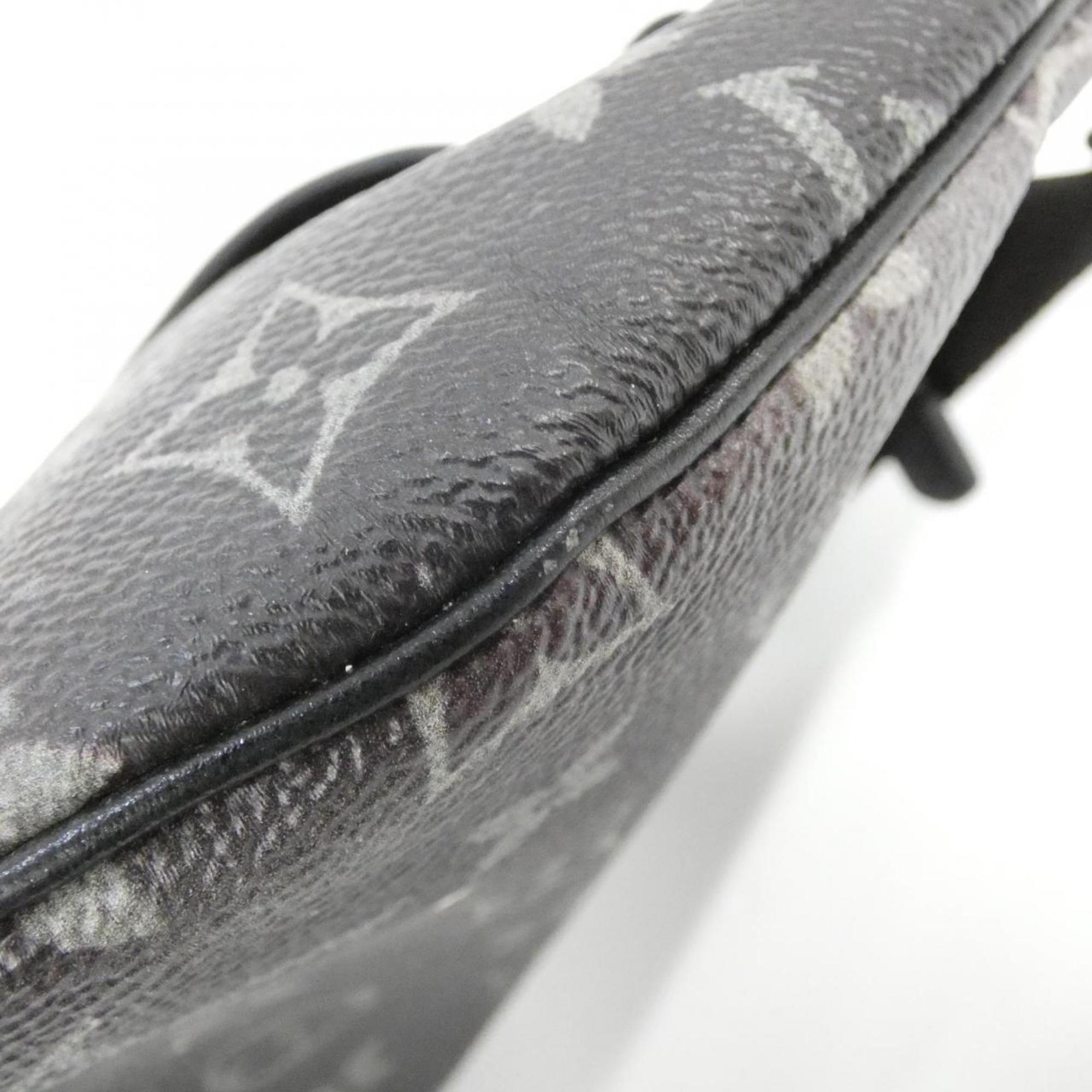Louis Vuitton Black Coated Canvas Shoulder Bag (Pre-Owned)