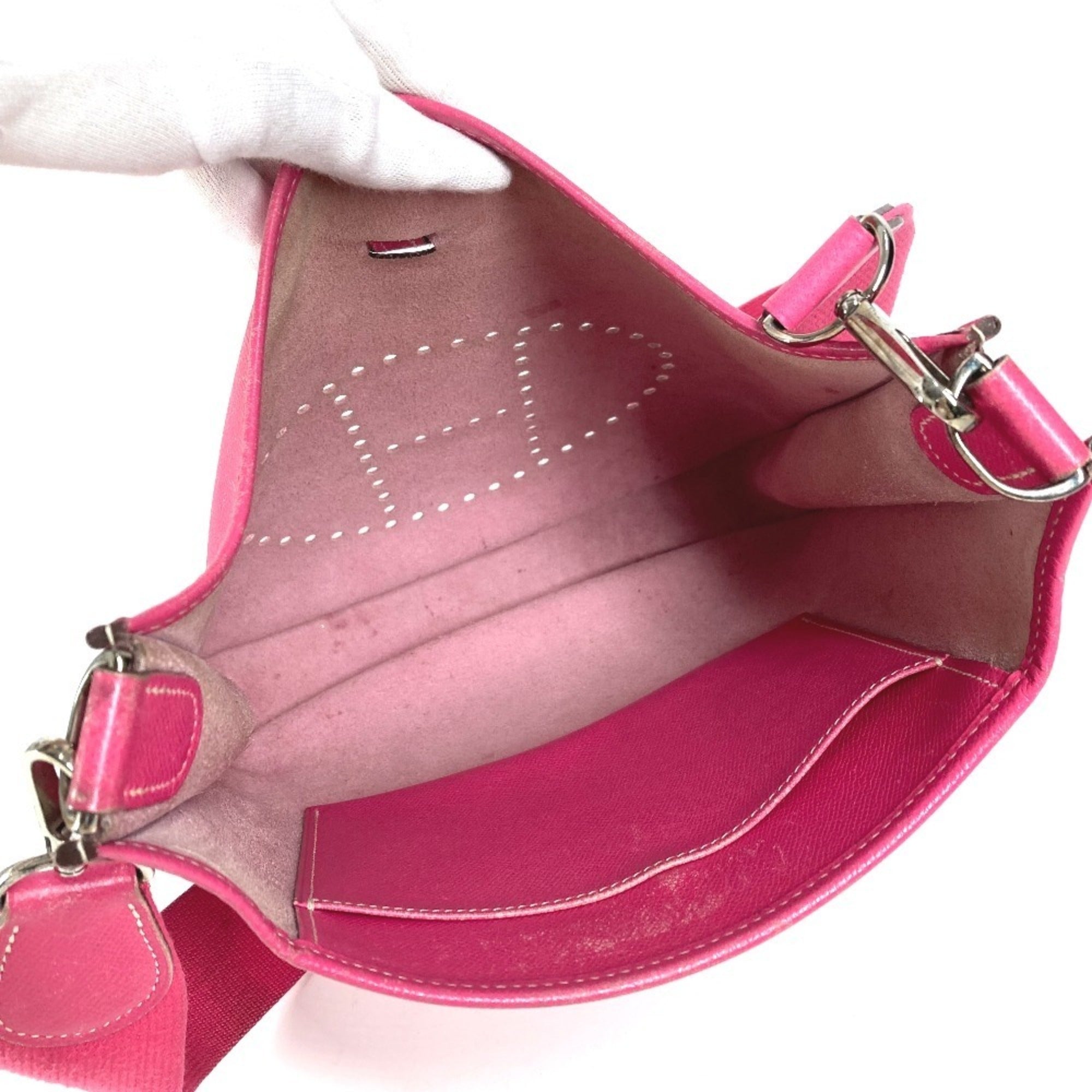 Hermes Pink Rose Tyrien Epsom Leather Shoulder Bag (Pre-Owned)