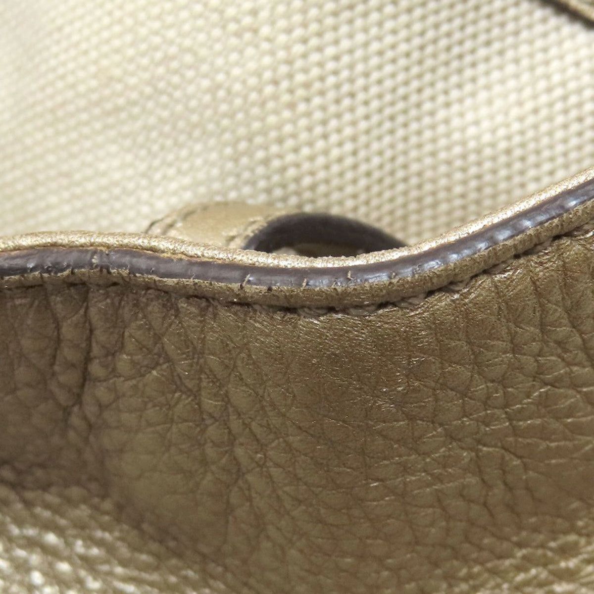 Gucci Gold Leather Tote Bag (Pre-Owned)