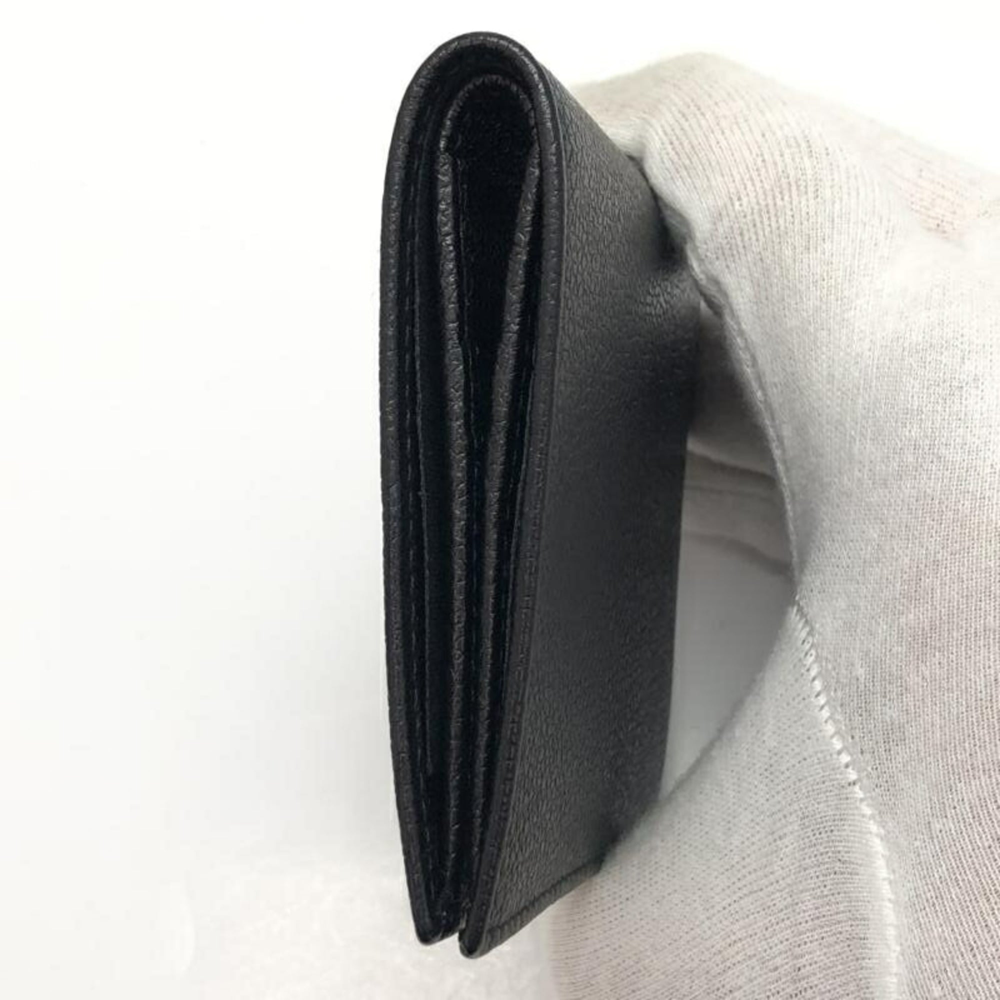 Bvlgari Black Leather Wallet (Bi-Fold) (Pre-Owned)