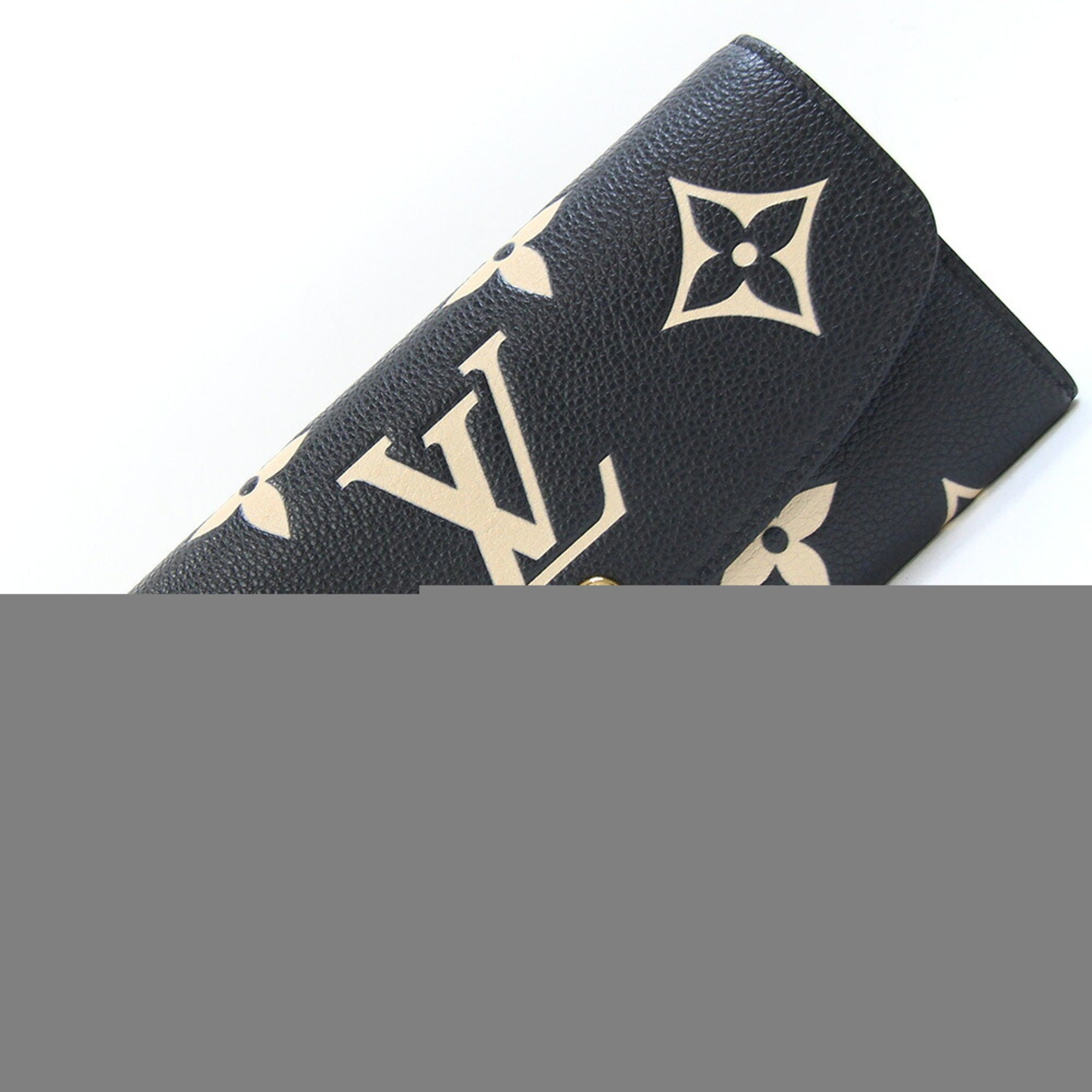 Louis Vuitton Bicolor Black Monogram Monogram Empreinte Long Wallet (Bi-Fold) (Pre-Owned)