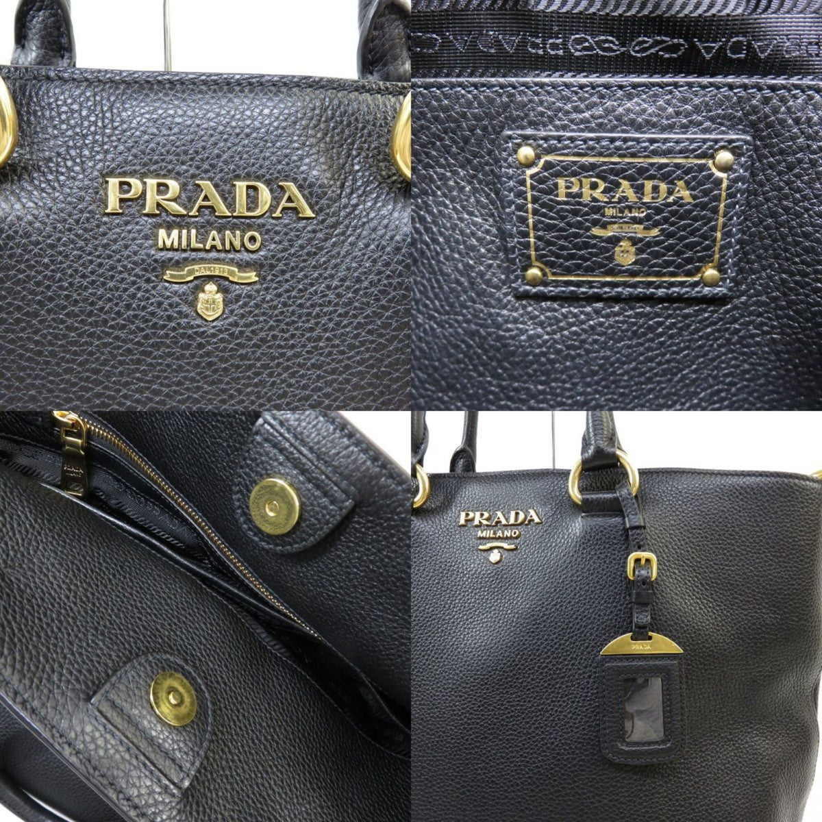 Prada Black Nero Shoulder Bag Tote Bag (Pre-Owned)