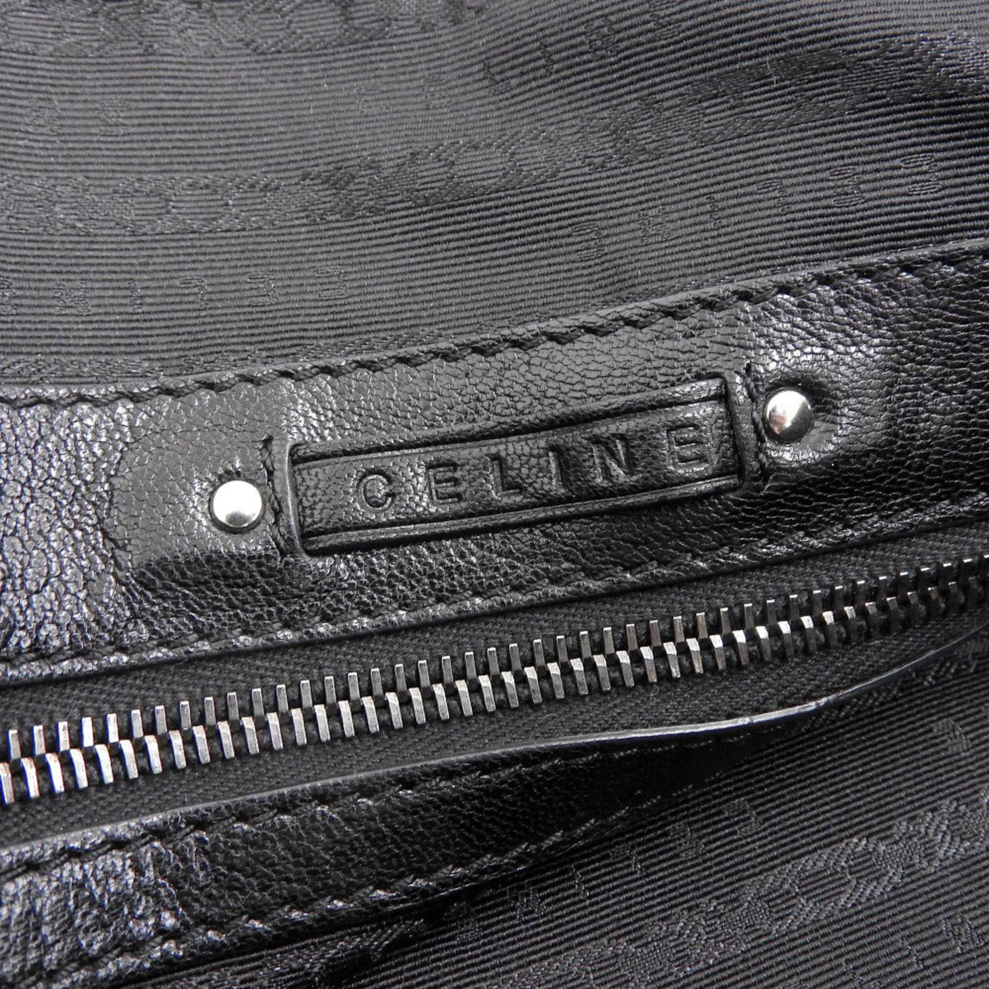 Celine Black Leather Handbag Shoulder Bag (Pre-Owned)