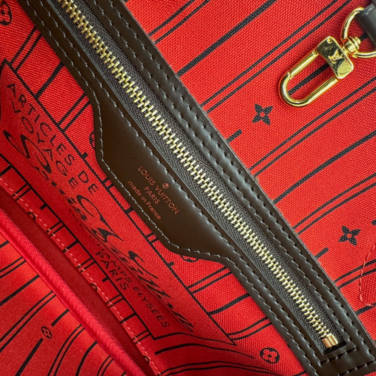 Louis Vuitton Brown Damier Canvas Damier Canvas Shoulder Bag Tote Bag (Pre-Owned)