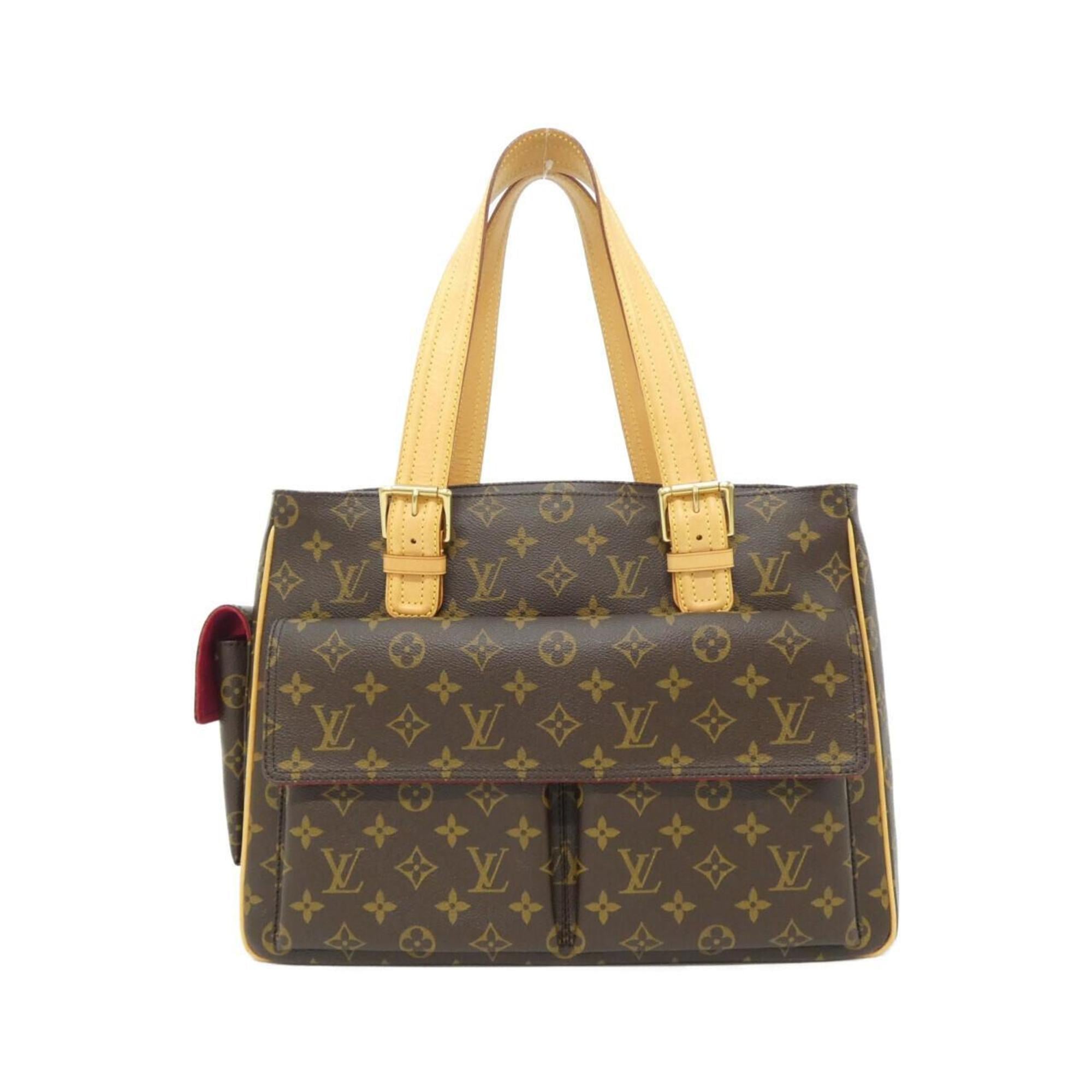 Louis Vuitton Monogram Marron Coated Canvas Handbag (Pre-Owned)