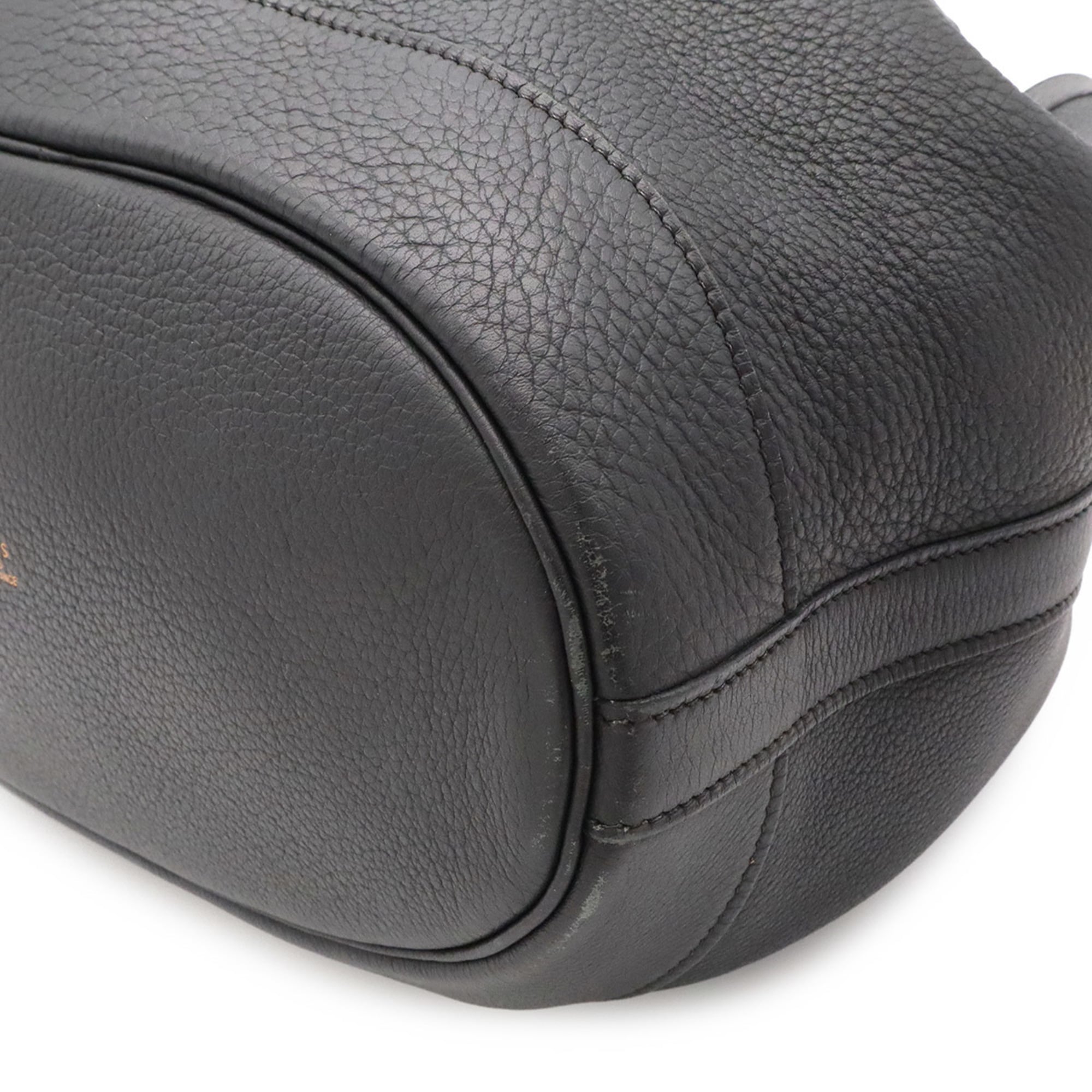 Hermes Black Taurillon Clemence Leather Handbag Shoulder Bag (Pre-Owned)