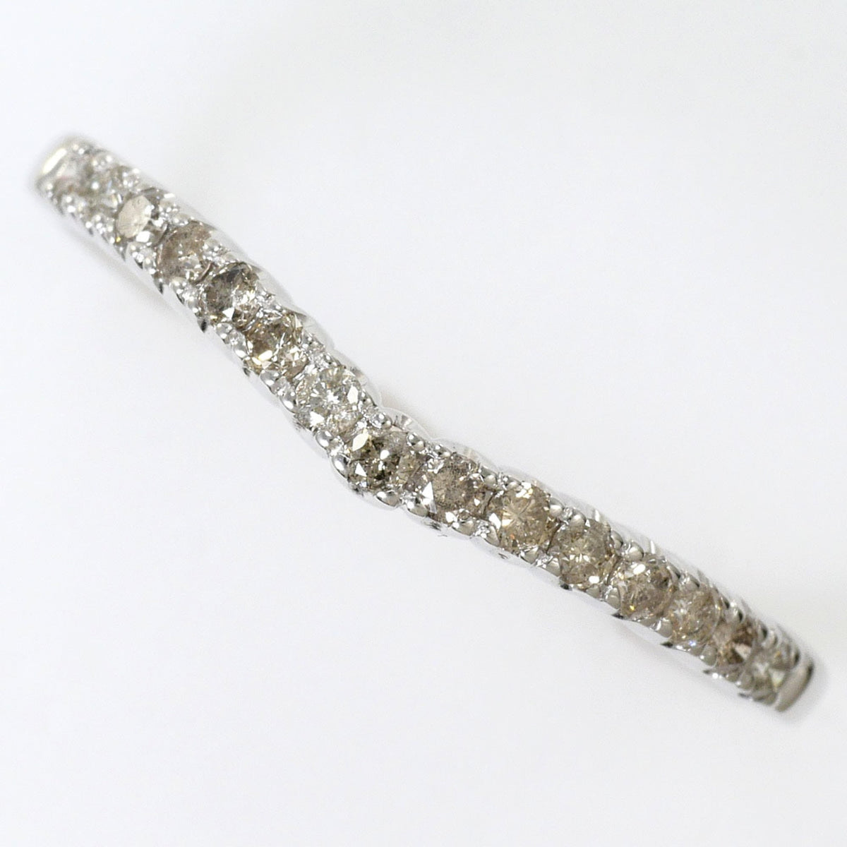 Unbranded White Gold White Gold (10K) Band Ring (Pre-Owned)