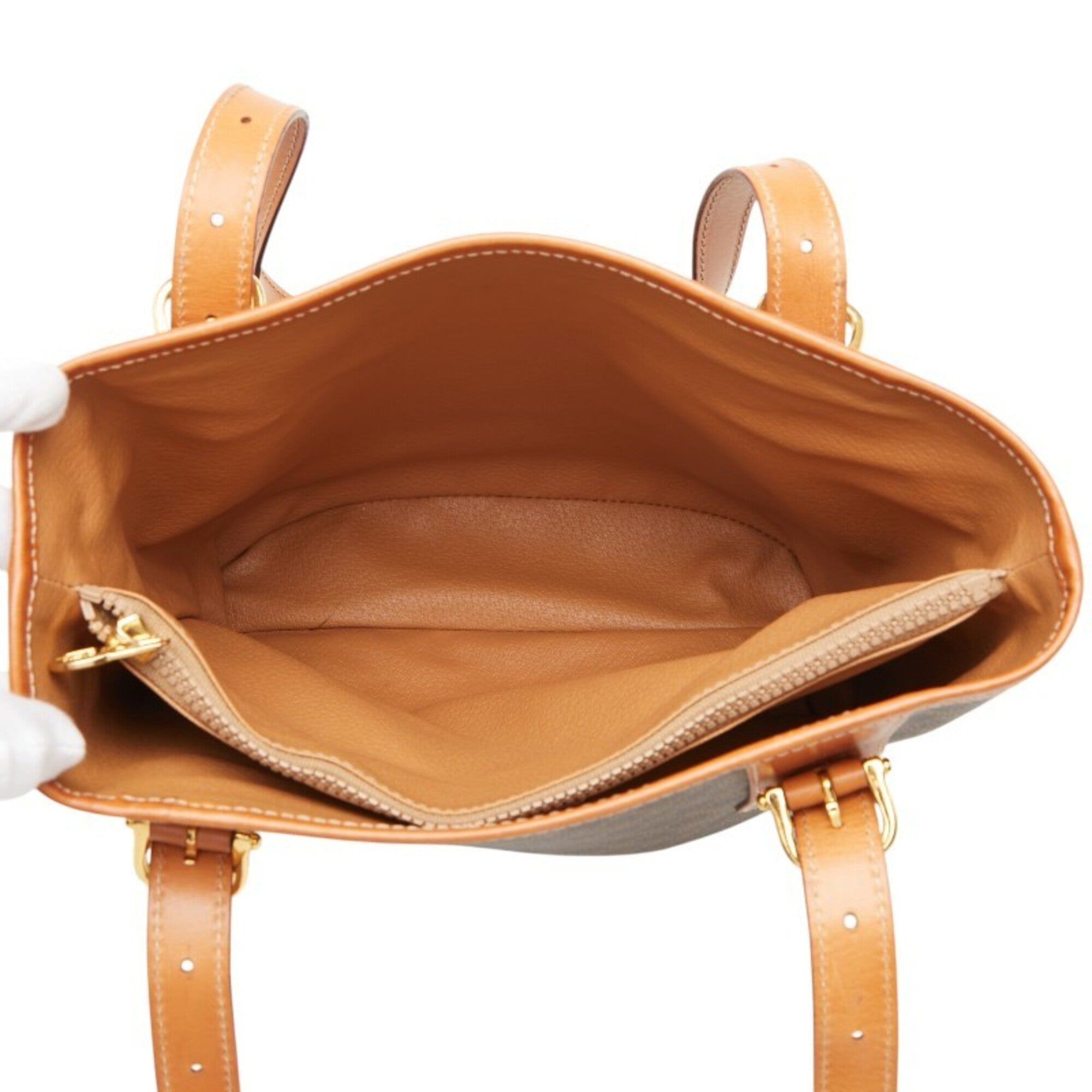 Celine Brown Pvc Leather Shoulder Bag Tote Bag (Pre-Owned)