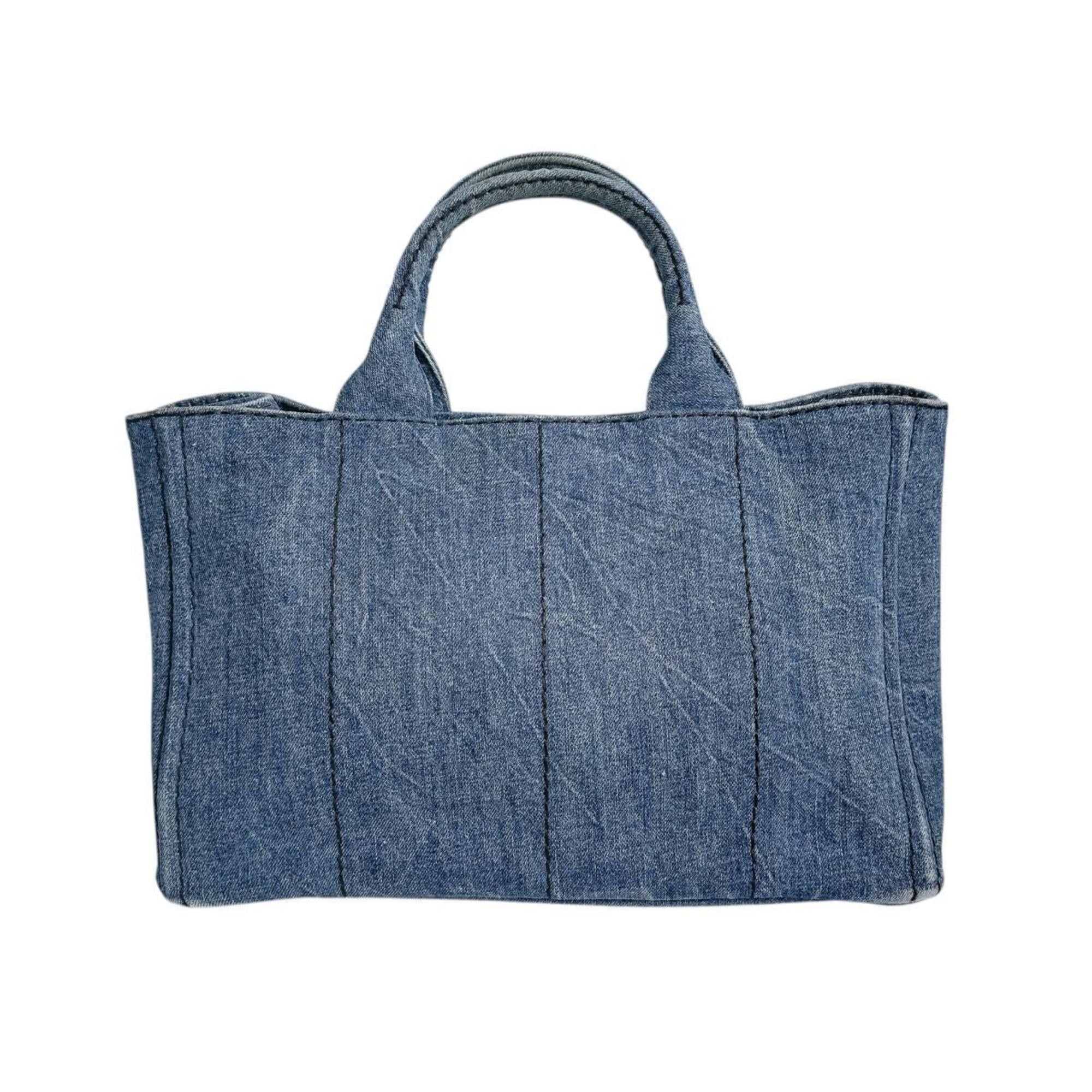Prada Blue Denim Tote Bag (Pre-Owned)