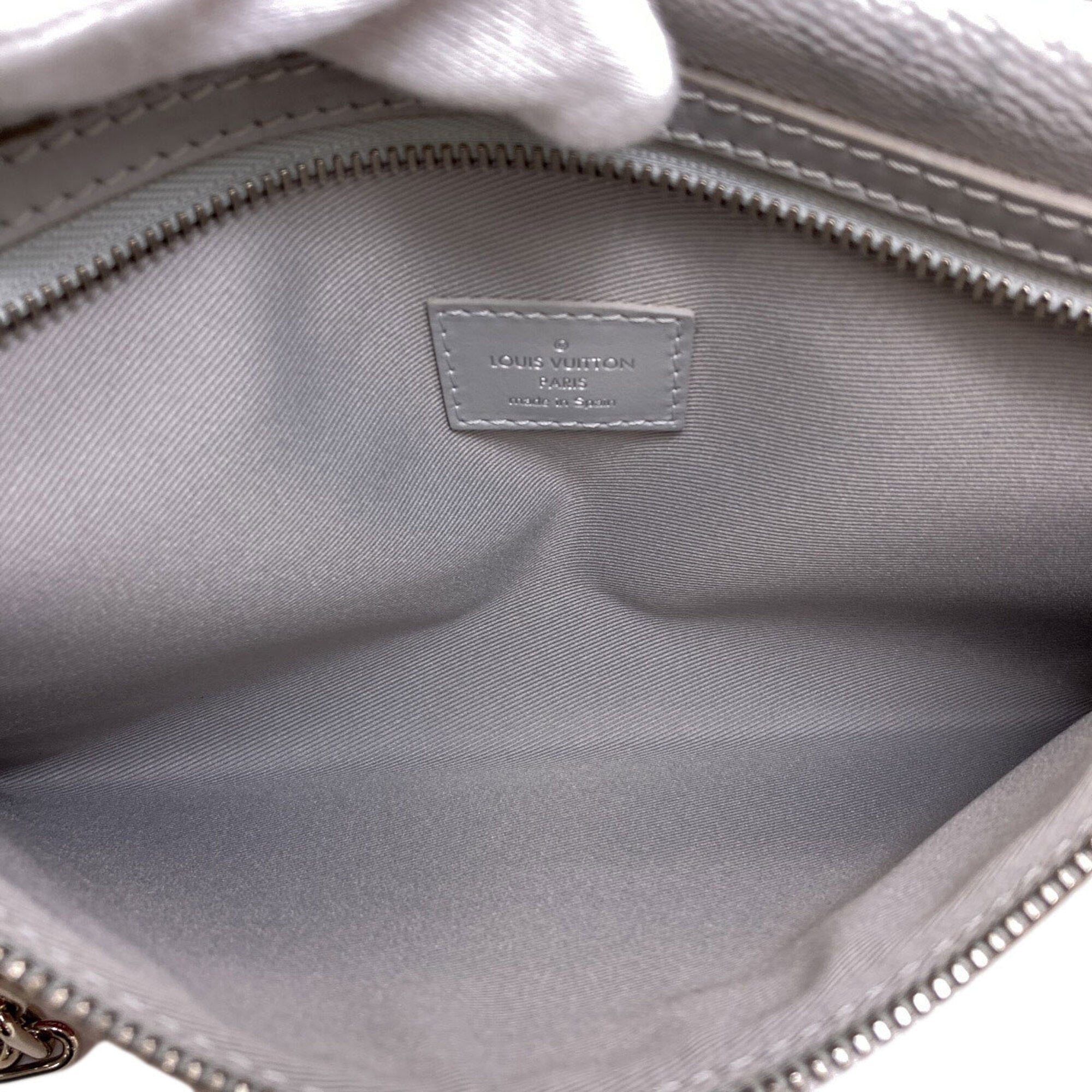 Louis Vuitton Monogram Denim Gray Orange Canvas Monogram Monogram Denim Shoulder Bag (Pre-Owned)