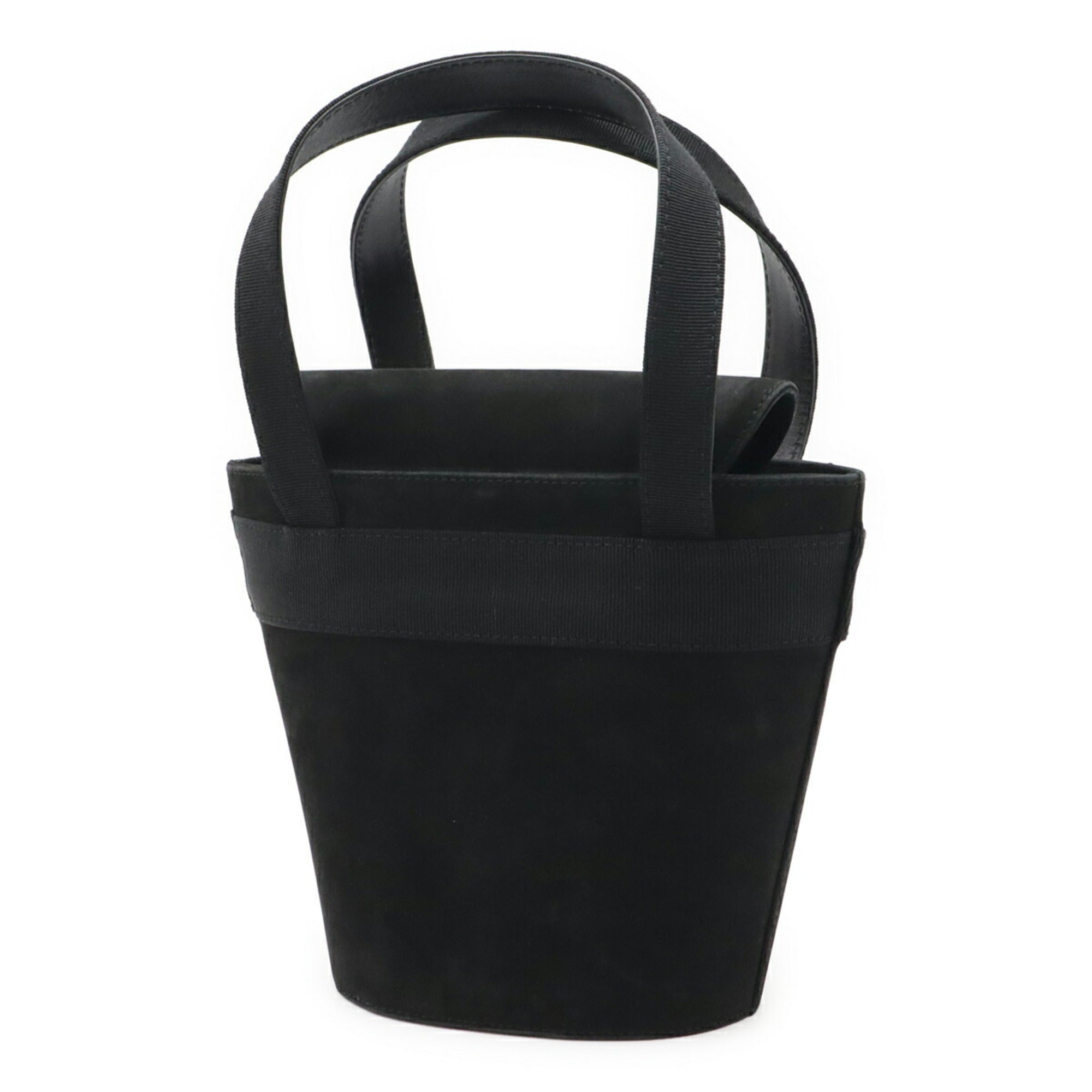 Salvatore Ferragamo Black Suede Handbag (Pre-Owned)