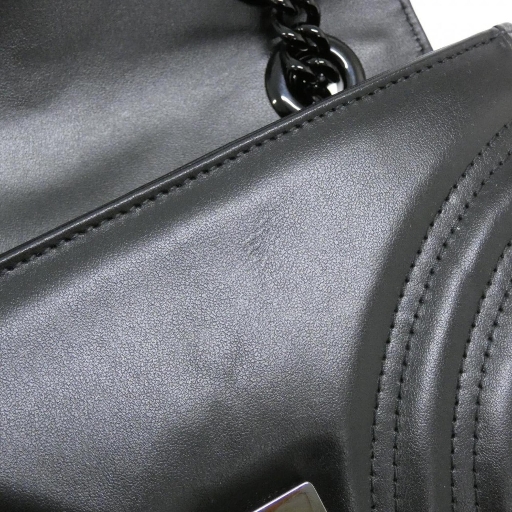Gucci Black Quilting Leather Shoulder Bag (Pre-Owned)