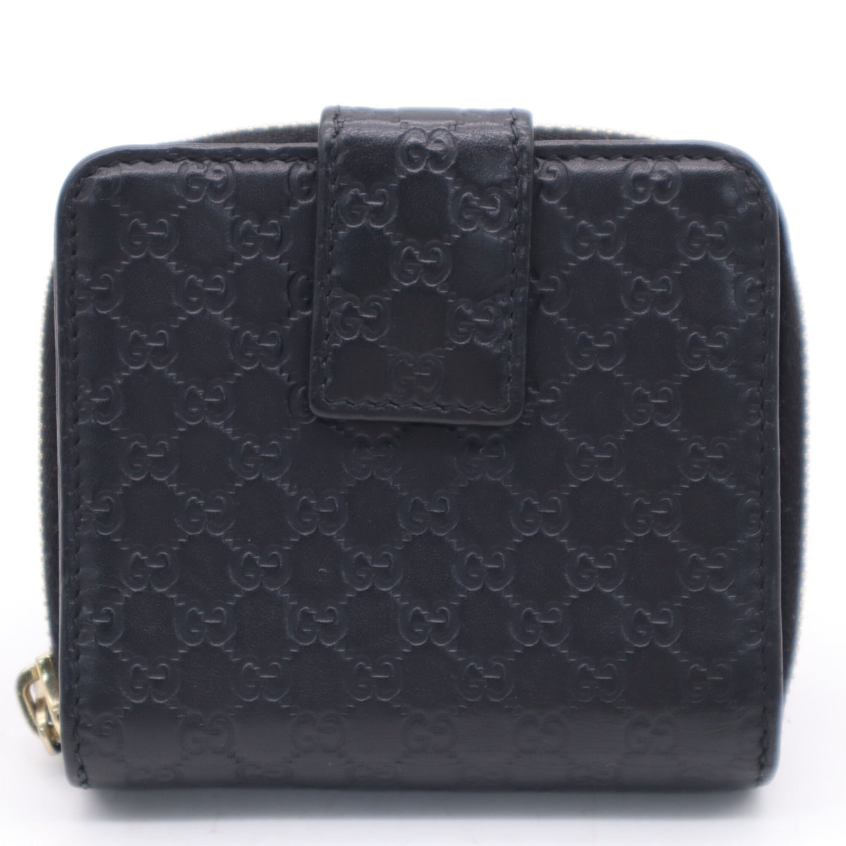 Gucci Microguccissima Black Leather Wallet (Bi-Fold) (Pre-Owned)