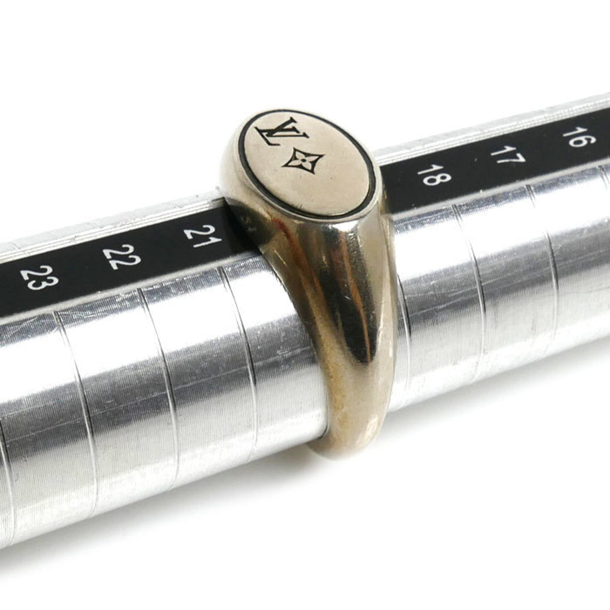 Louis Vuitton Silver 925 Band Ring (Pre-Owned)
