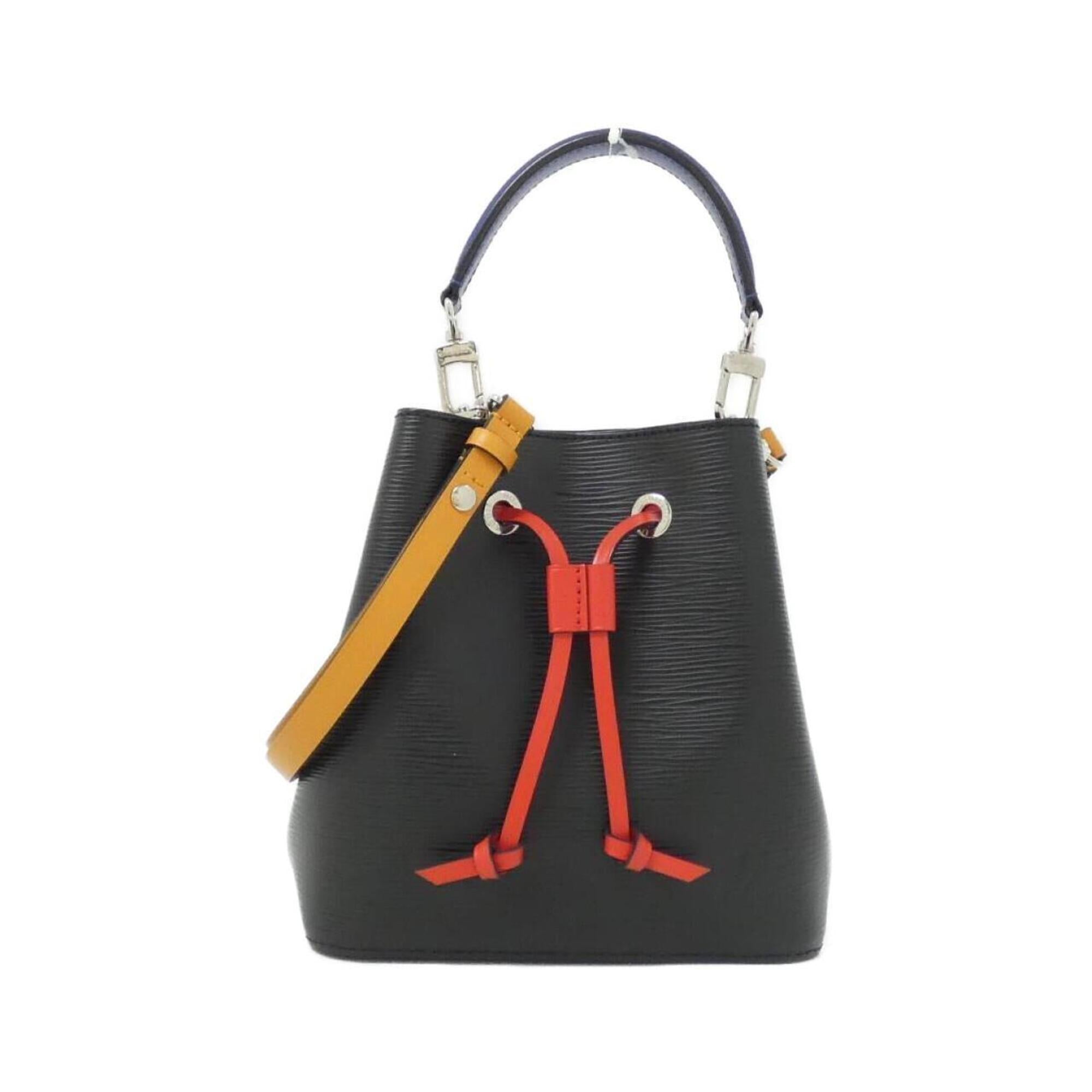 Louis Vuitton Epi Noir Saffron Leather Shoulder Bag (Pre-Owned)