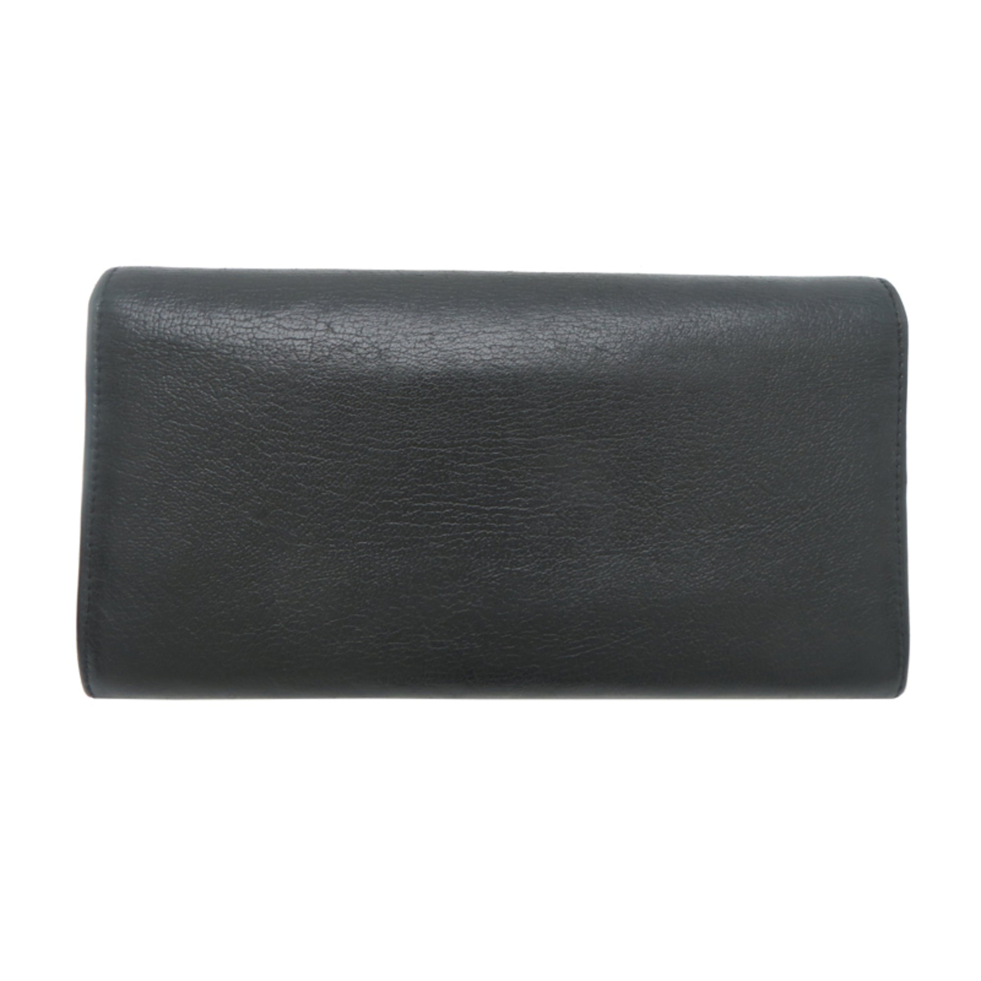 Cartier Black Leather Long Wallet (Bi-Fold) (Pre-Owned)
