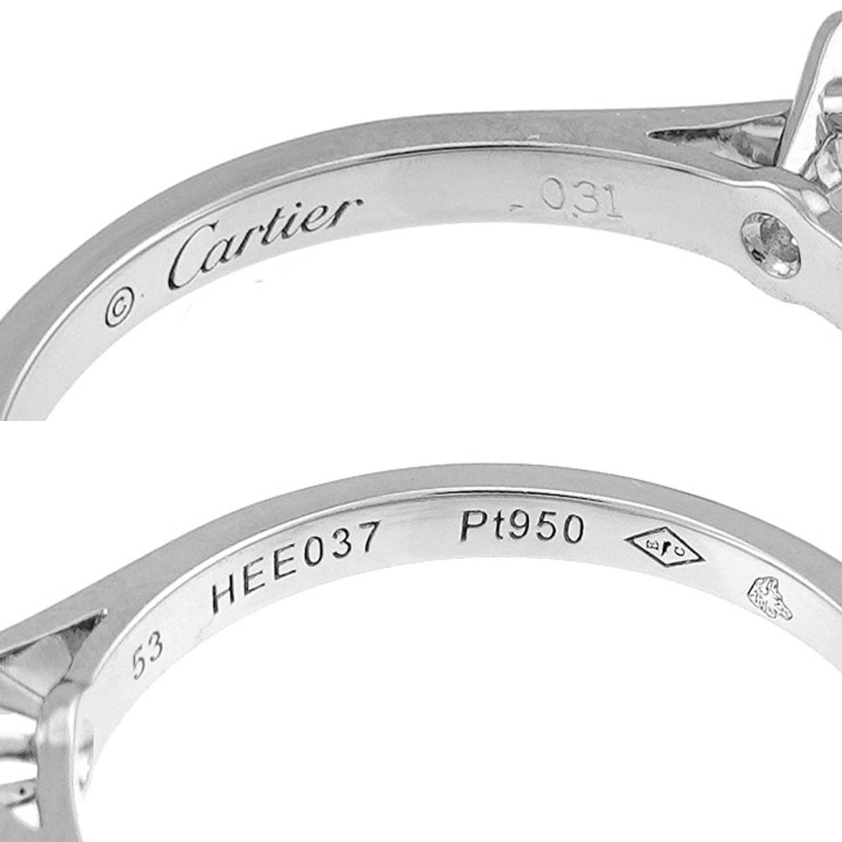Cartier Platinum 950 Band Ring (Pre-Owned)