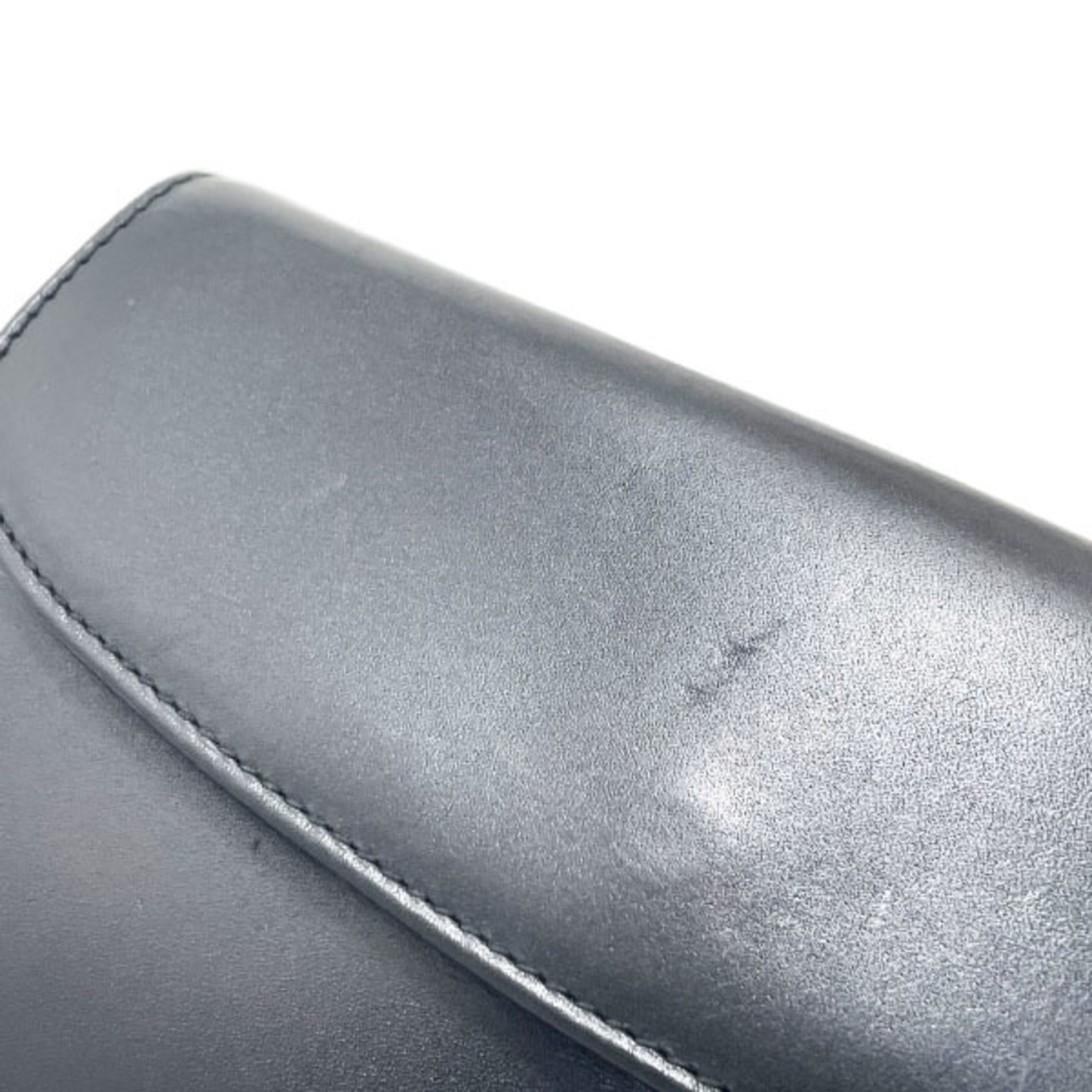 Gucci Black Leather Long Wallet (Bi-Fold) (Pre-Owned)