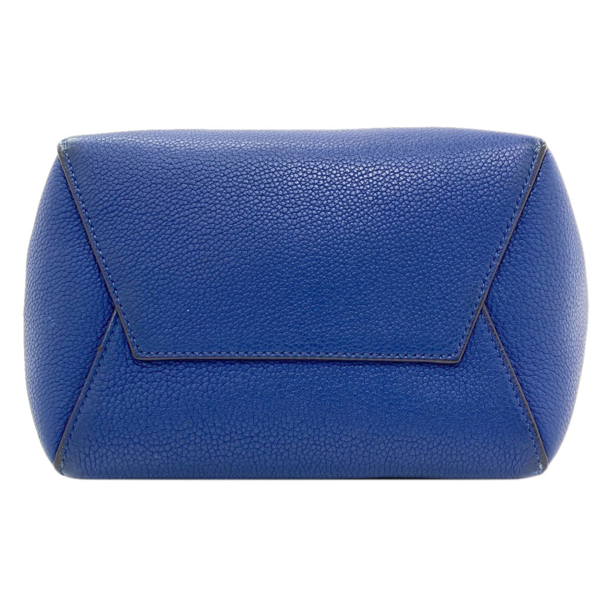 Celine Blue Leather Shoulder Bag (Pre-Owned)