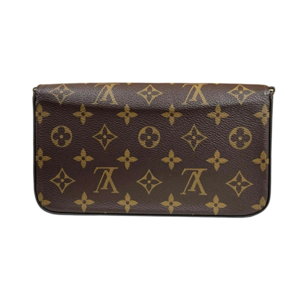 Louis Vuitton Monogram Brown Fuchsia Monogram Clutch Bag Shoulder Bag (Pre-Owned)