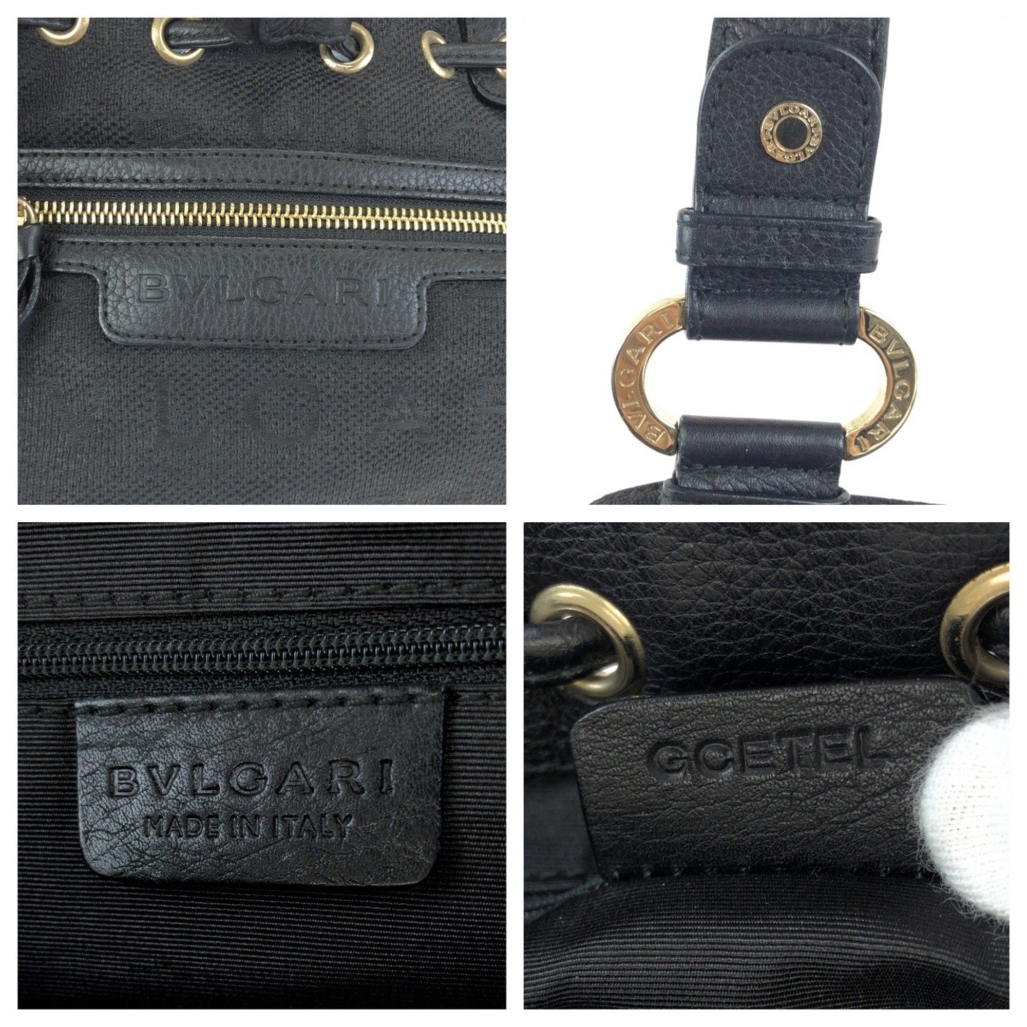 Bvlgari Black Canvas Handbag (Pre-Owned)