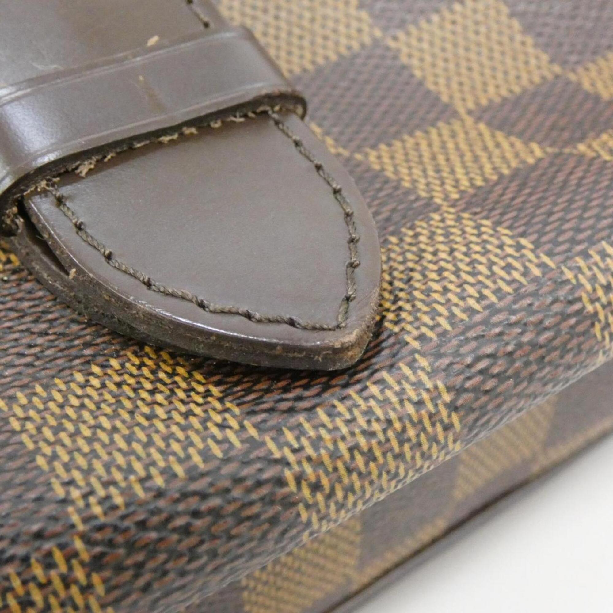 Louis Vuitton Damier Damier Canvas Ebene Damier Canvas Shoulder Bag (Pre-Owned)