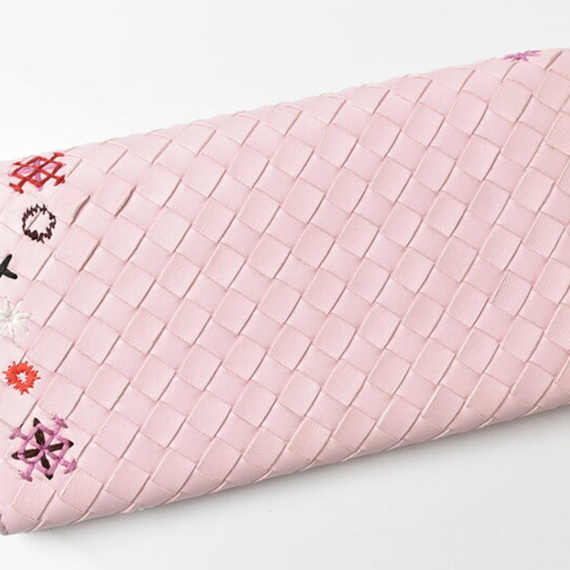 Bottega Veneta Pink Embroidery Coin Purse/Coin Case (Pre-Owned)