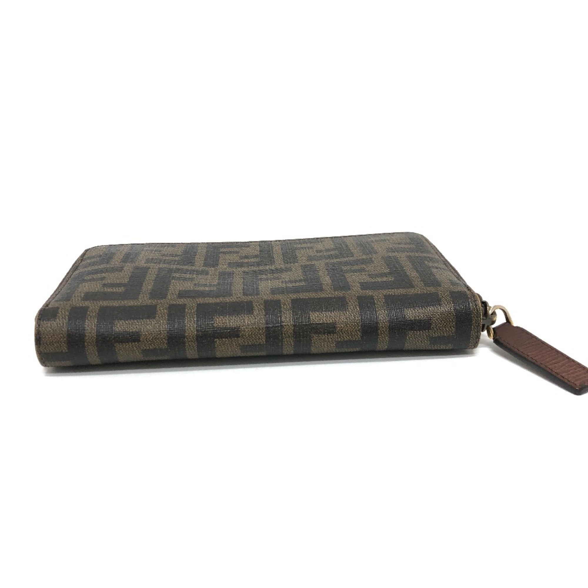 Fendi Brown Pvc Leather Long Wallet (Bi-Fold) (Pre-Owned)