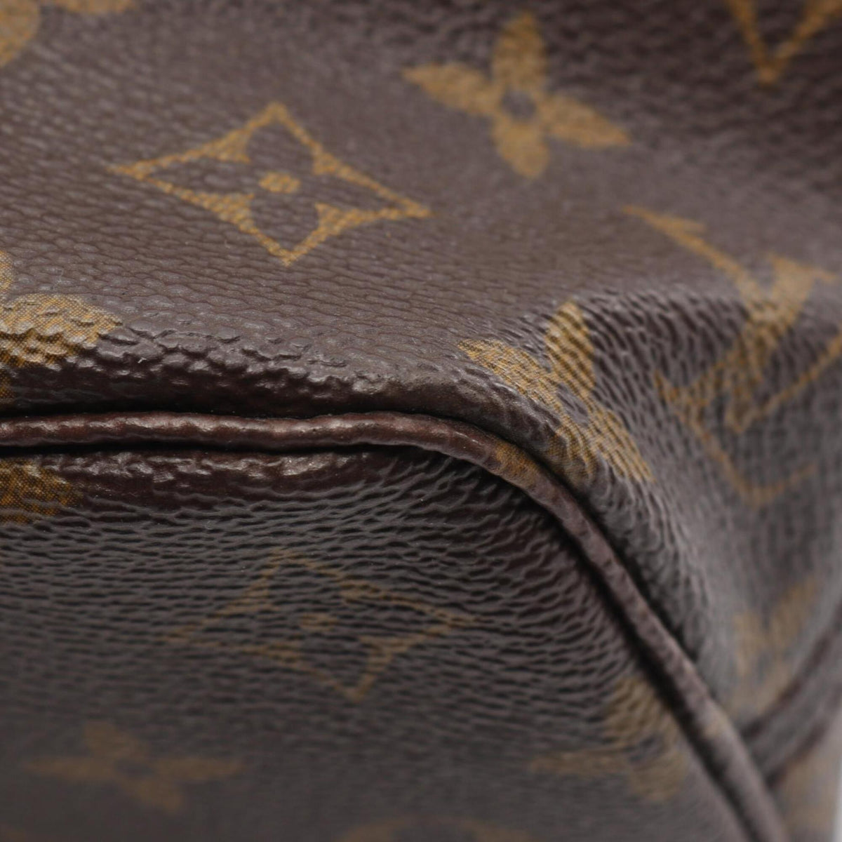Louis Vuitton Brown Coated Canvas Leather Handbag Tote Bag (Pre-Owned)