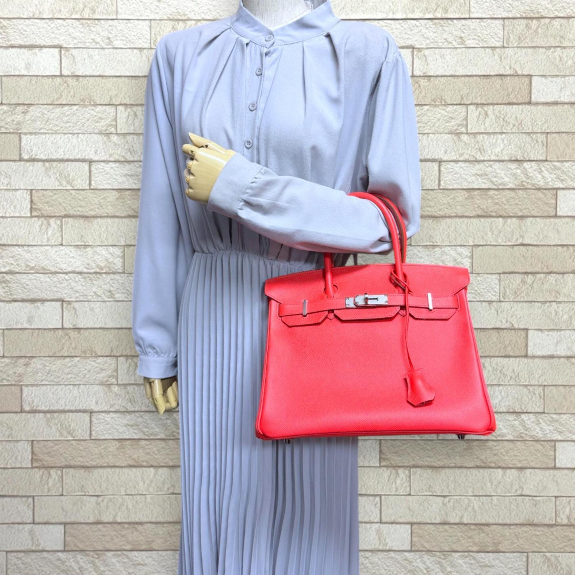 Hermes Pink Epsom Leather Handbag (Pre-Owned)