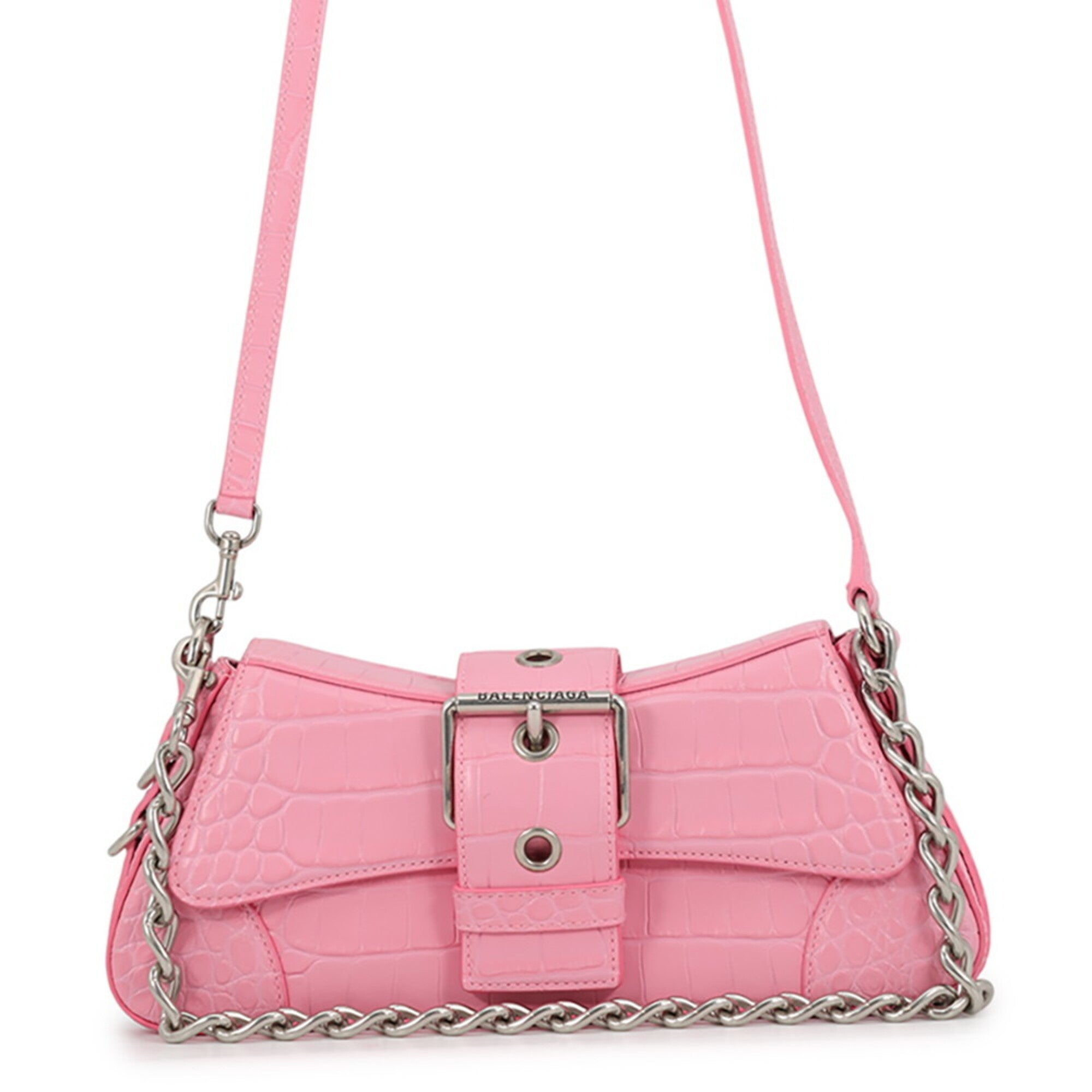 Balenciaga Pink Leather Handbag Shoulder Bag (Pre-Owned)