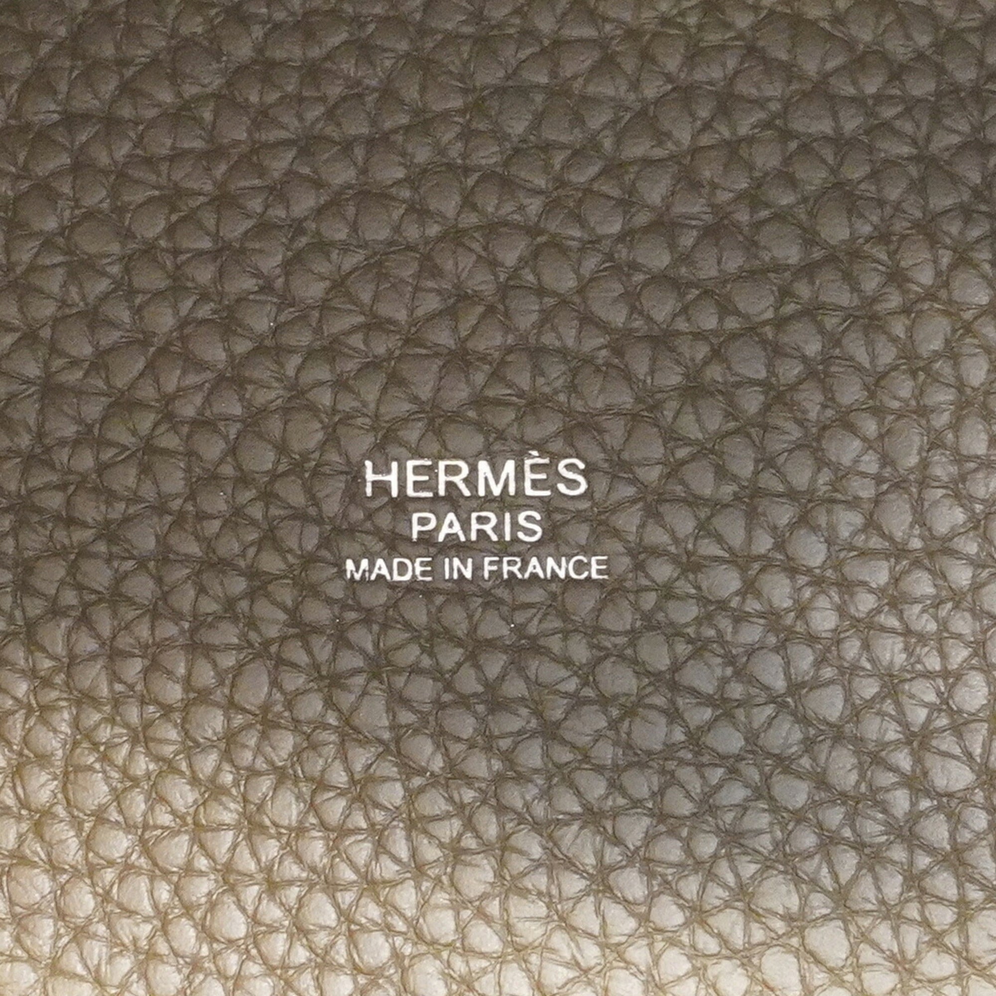 Hermes Brown Taurillon Clemence Leather Handbag (Pre-Owned)