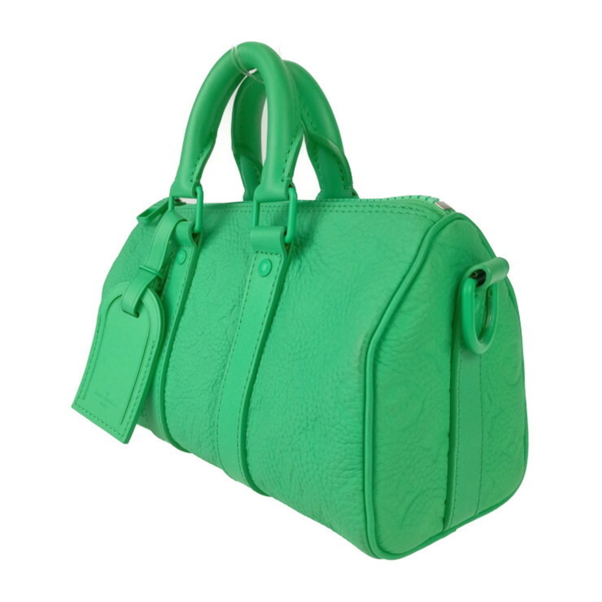 Louis Vuitton Green Leather Handbag Shoulder Bag (Pre-Owned)