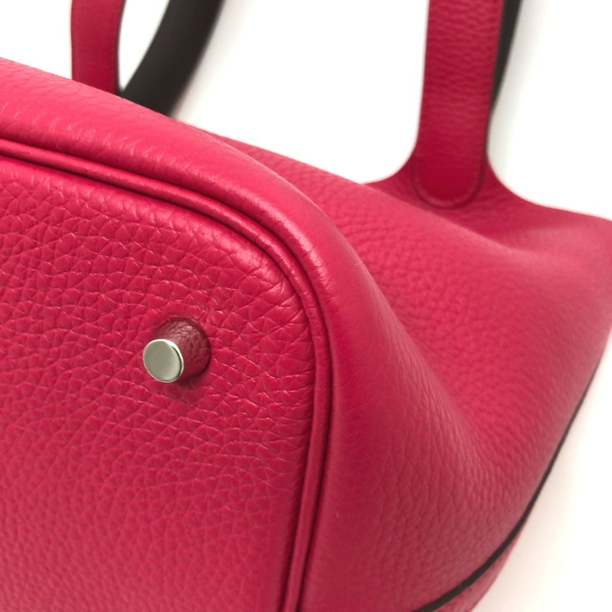 Hermes Pink Togo Leather Handbag Tote Bag (Pre-Owned)