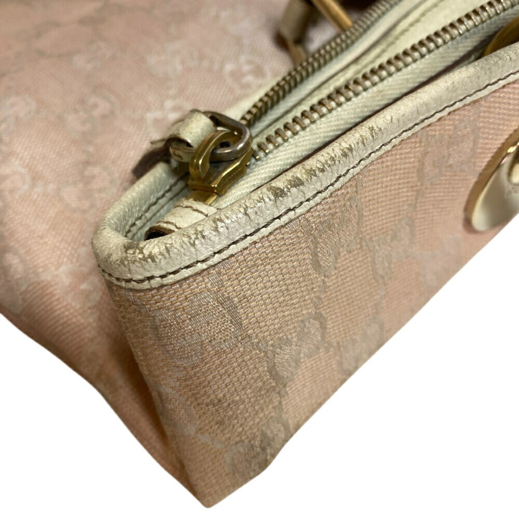 Gucci White Canvas Tote Bag (Pre-Owned)